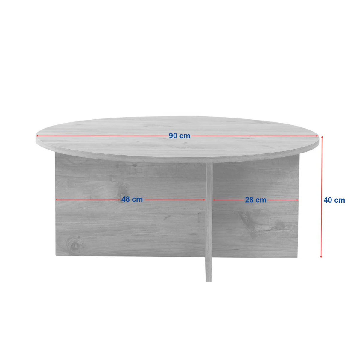Calicosy - SOLEIL Salontafel met afgerond - H40 cm - Image 7