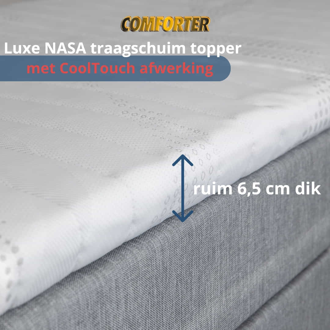 Comforter - Traagschuim Topmatras - 120x190cm - Image 3