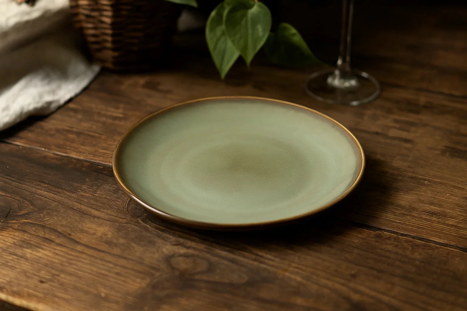 Cookinglife Ontbijtborden | Dessertborden Sabi Groen ø 21 cm - 6 Stuks - Image 3