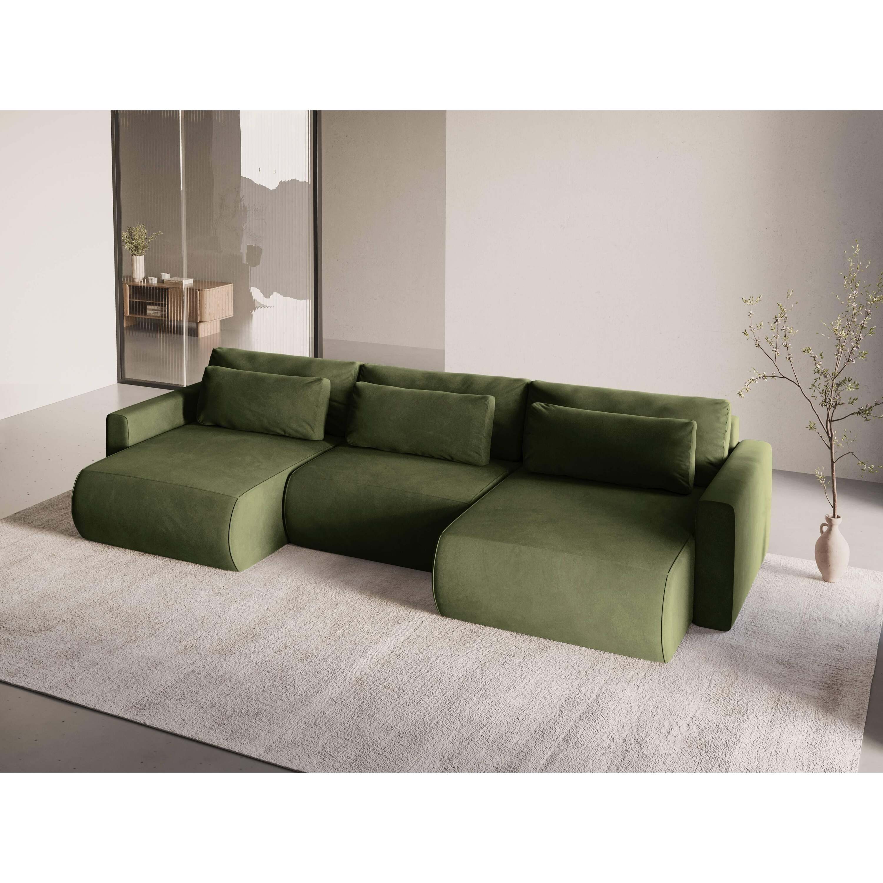 Cosmopolitan Design U-slaapbank met opbergvak Belfast vlevet - Image 2