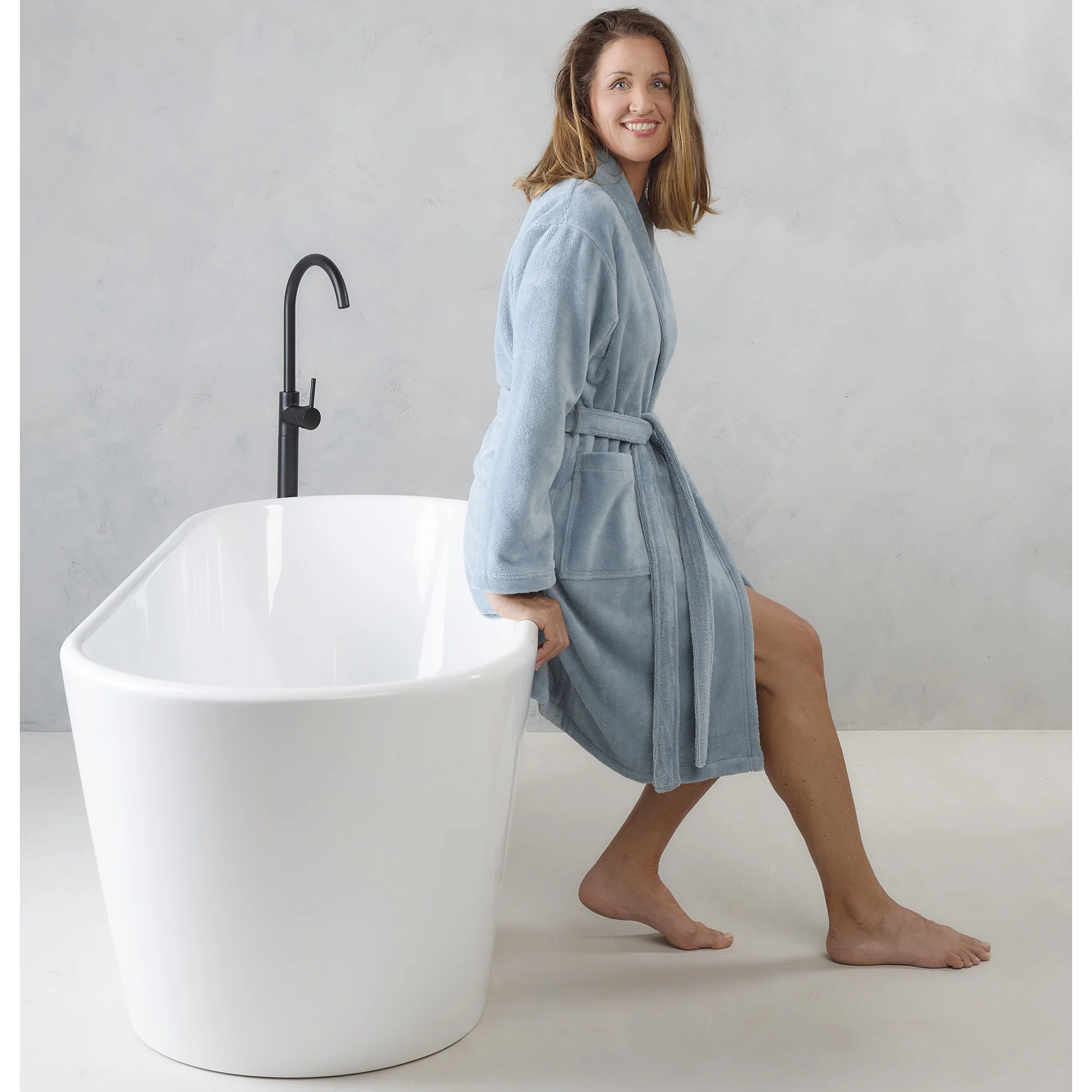 De Witte Lietaer Badjas Felicia - Small - Dames - Katoen Polyester - Image 3