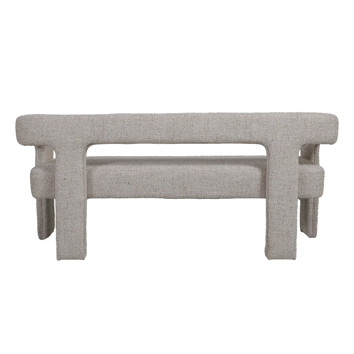 DÉJA Living - Eetkamerbank Beige Stof - 160x54x68cm - Seto - Image 4