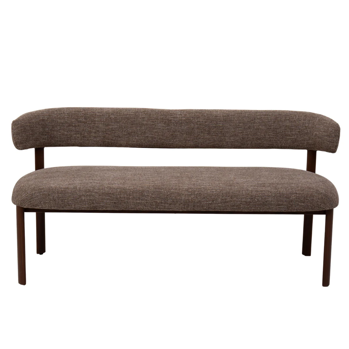 DÉJA Living - Eetkamerbank  Beige|Walnoot - 160cm - Alamo