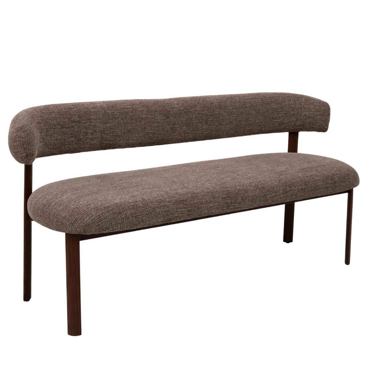 DÉJA Living - Eetkamerbank  Beige|Walnoot - 160cm - Alamo - Image 2