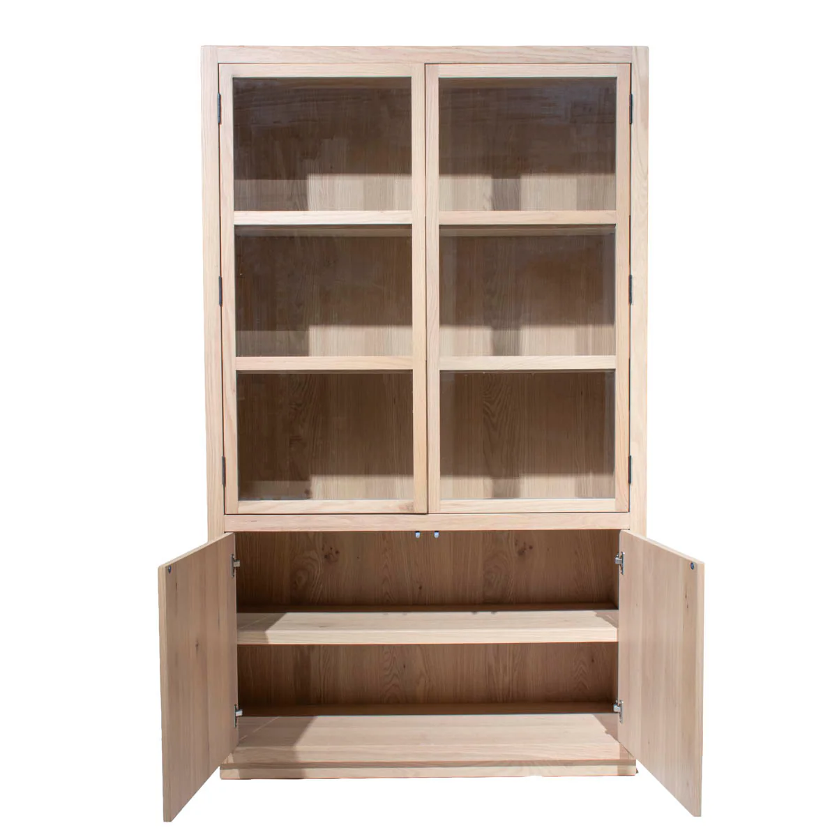 DÉJA Living - Vitrinekast Naturel Hout - 120x40x200cm - Cuenca - Image 5