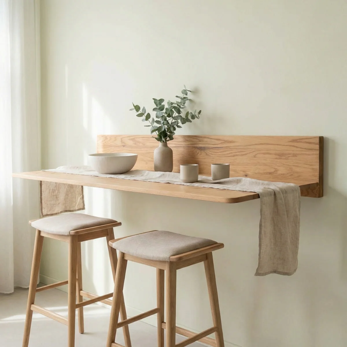 DÉJA Living - Zwevende Bartafel - Naturel Eiken - 160cm - Bailo - Image 2