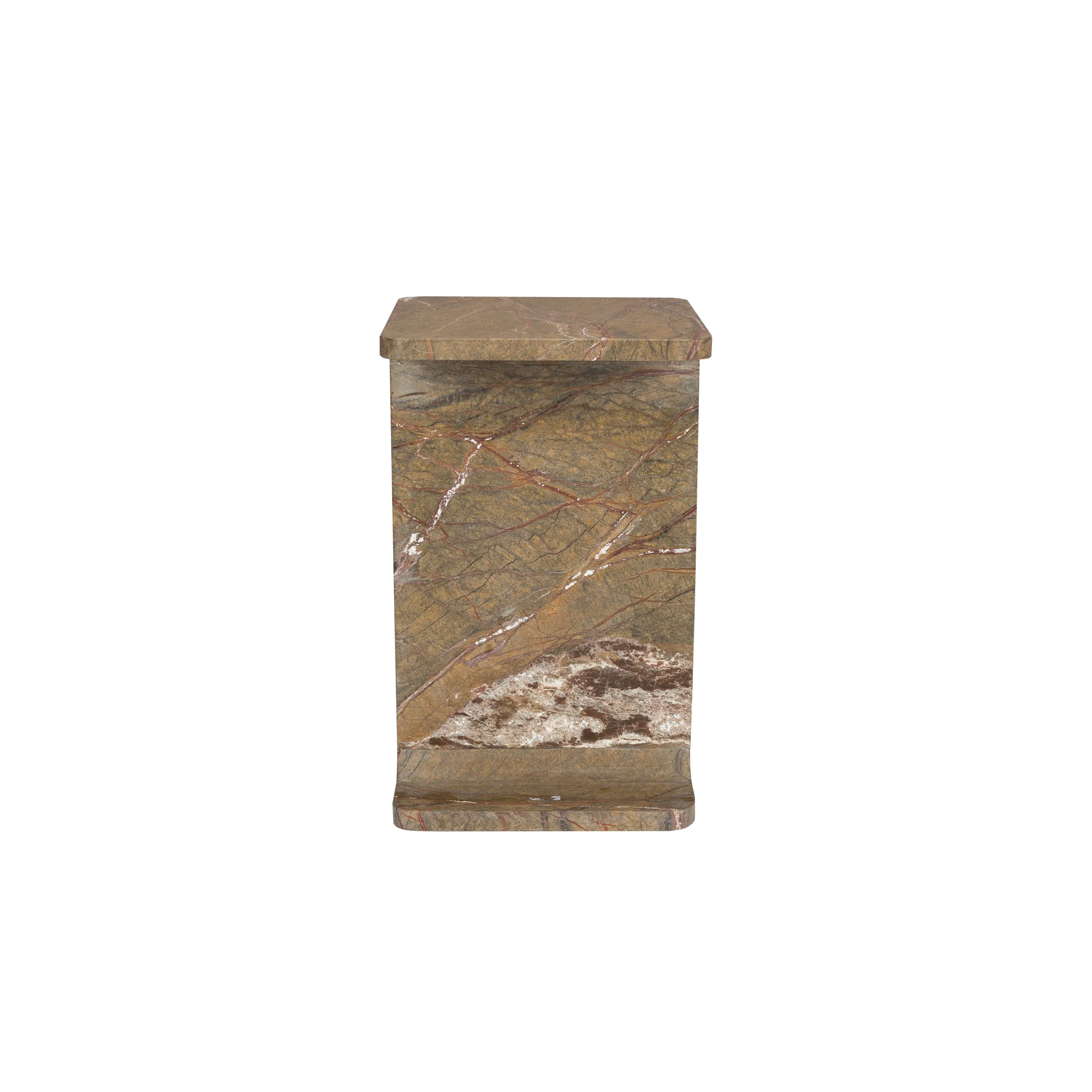 Dutchbone Satpura Bijzettafel Vierkant 31x31 cm Marmer Bruin - Image 3