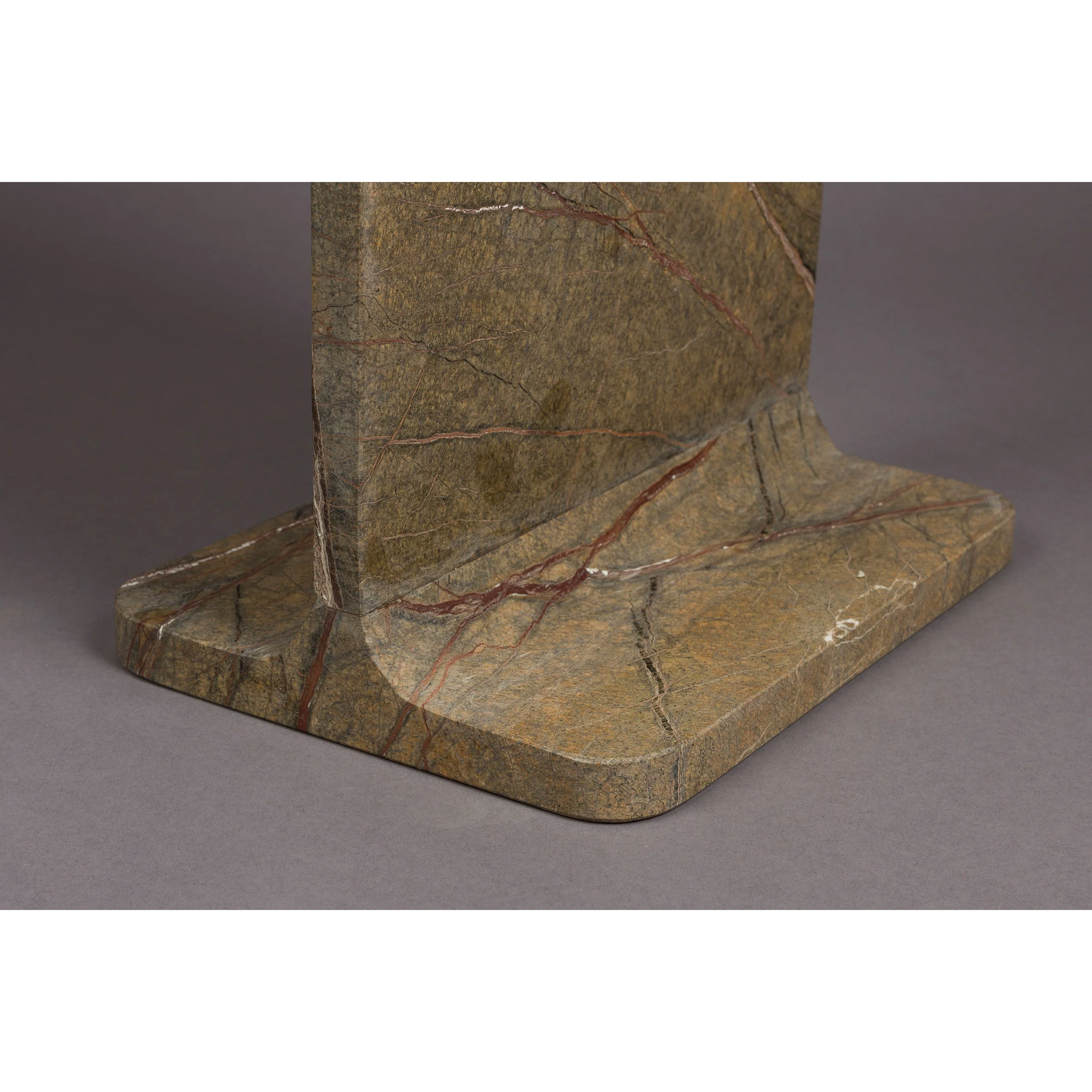 Dutchbone Satpura Bijzettafel Vierkant 31x31 cm Marmer Bruin - Image 6