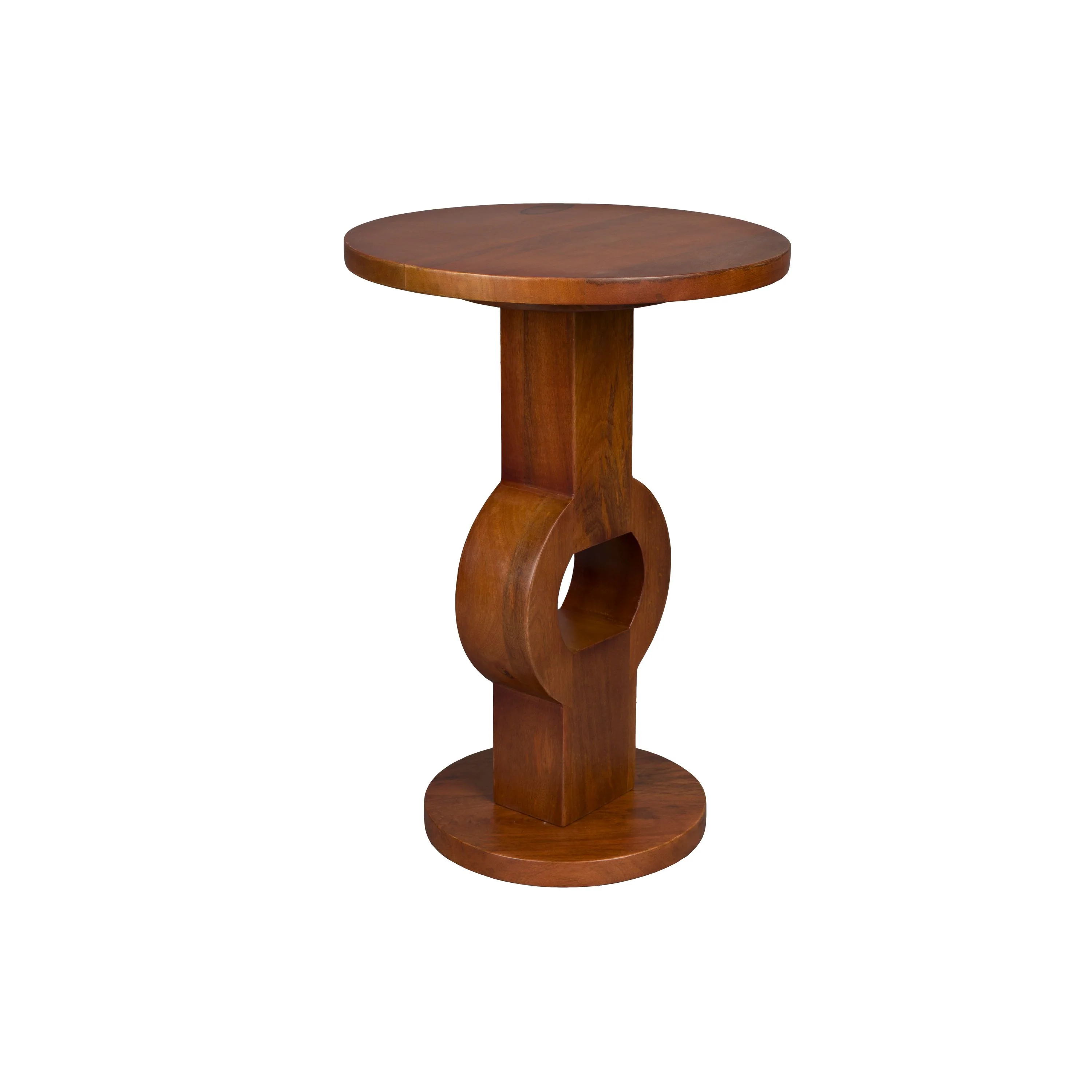 Dutchbone Tondo Bijzettafel Rond 36 cm Mangohout Bruin - Image 3