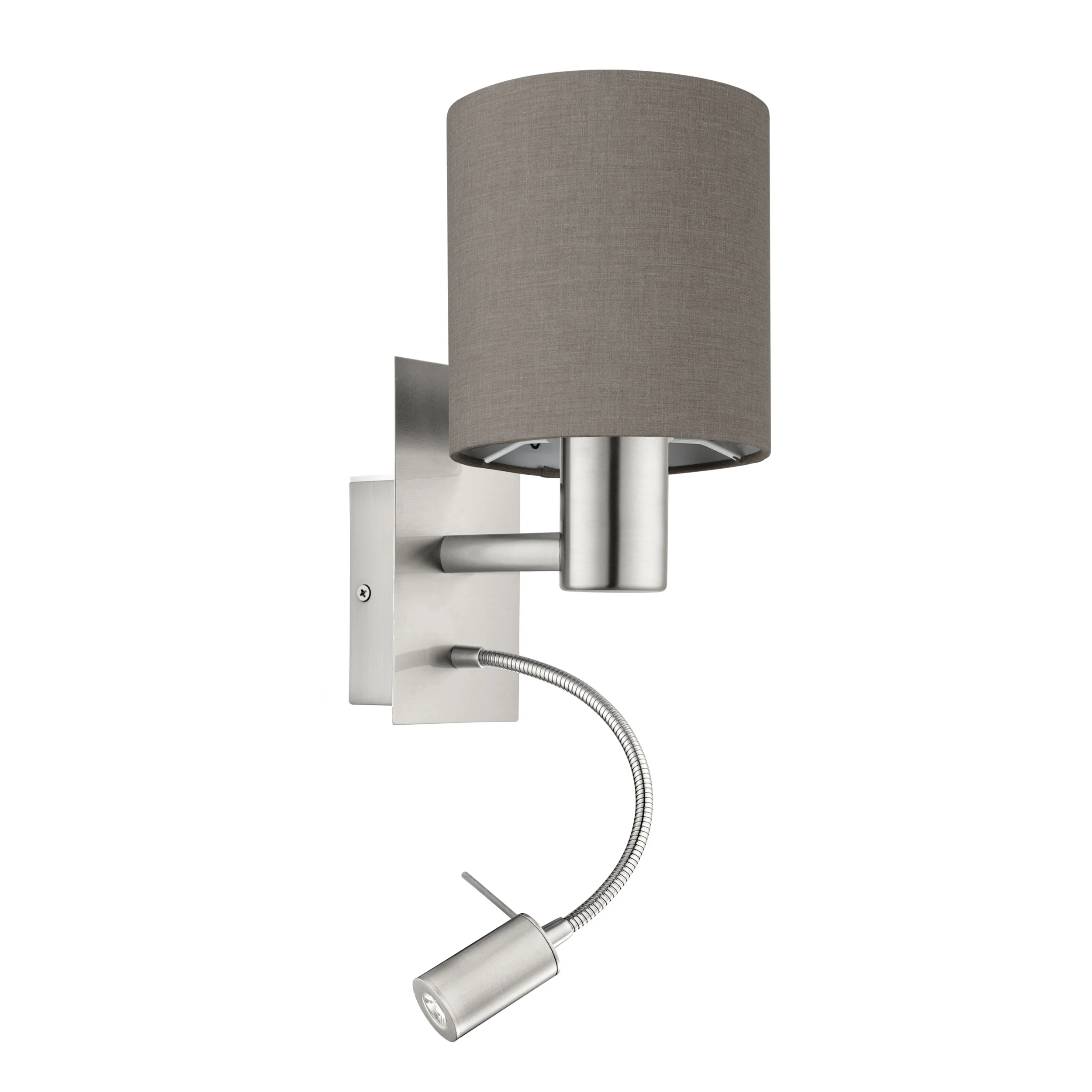 EGLO Pasteri Wandlamp - E27|LED - 38 cm - Grijs|Bruin|Antraciet