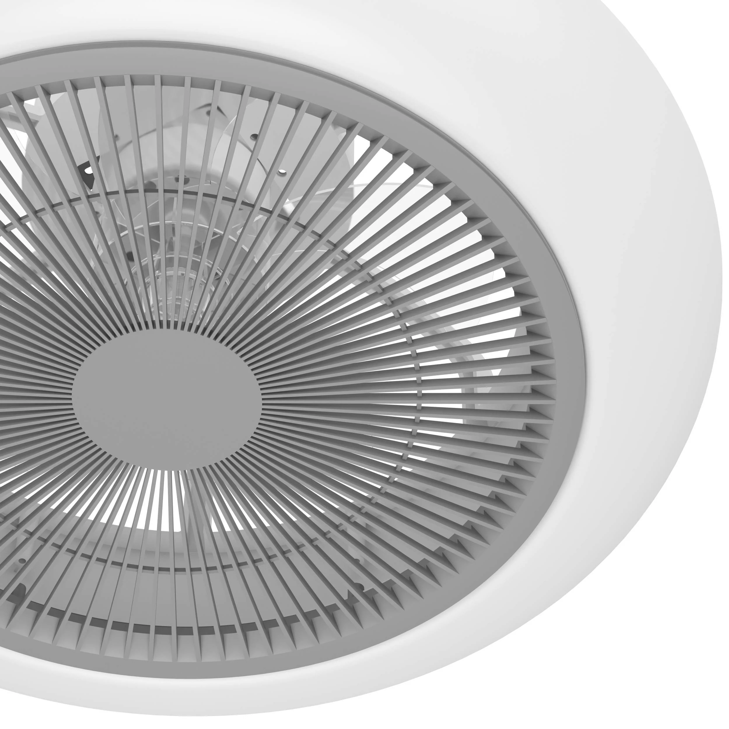 EGLO Sayulita Plafondlamp met ventilator - 45,5cm - Wit|Grijs - Image 3