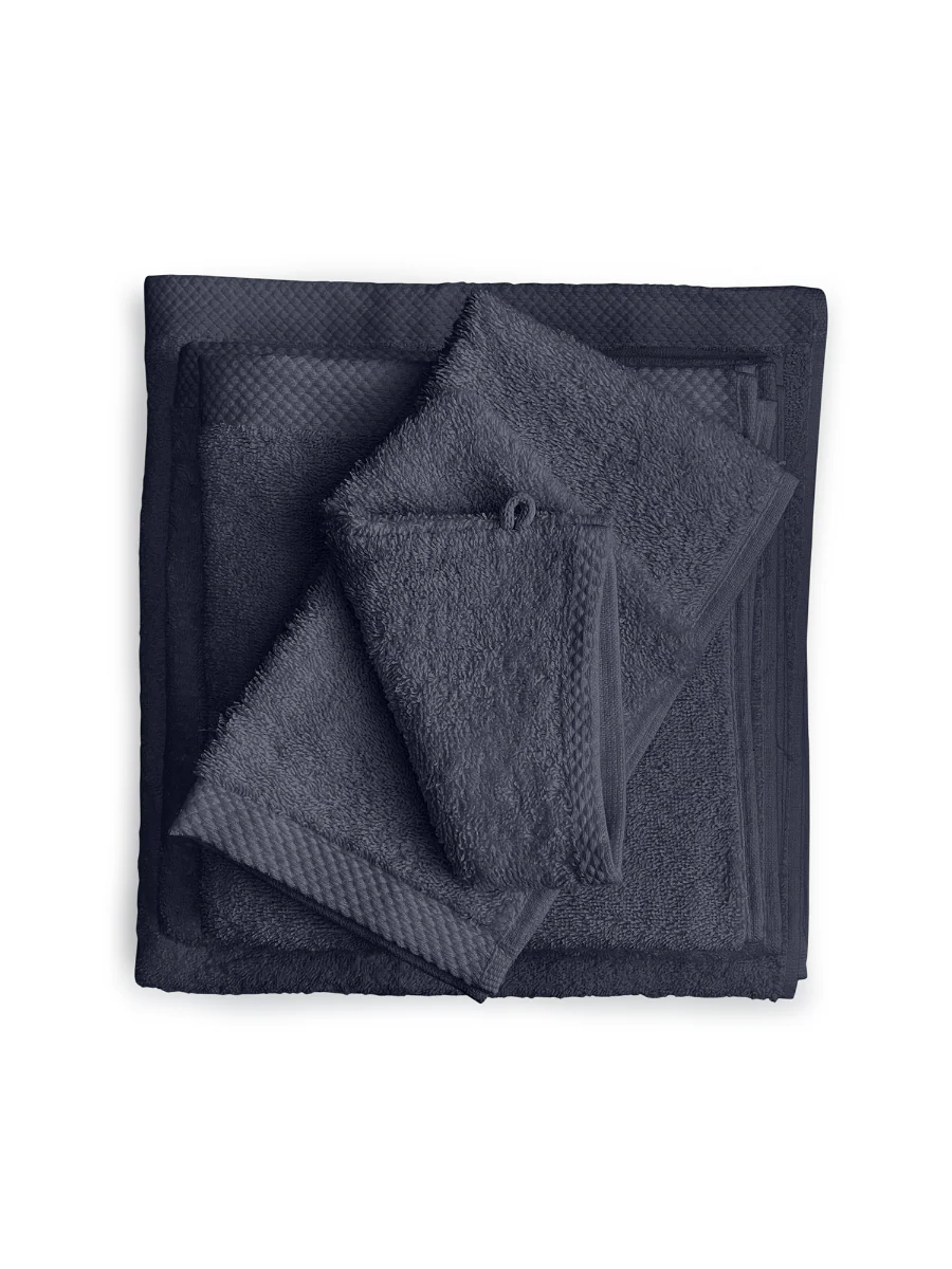 Eleganzzz Badstof Handdoek Katoen 50x100cm - dark grey - Set van 12 - Image 5