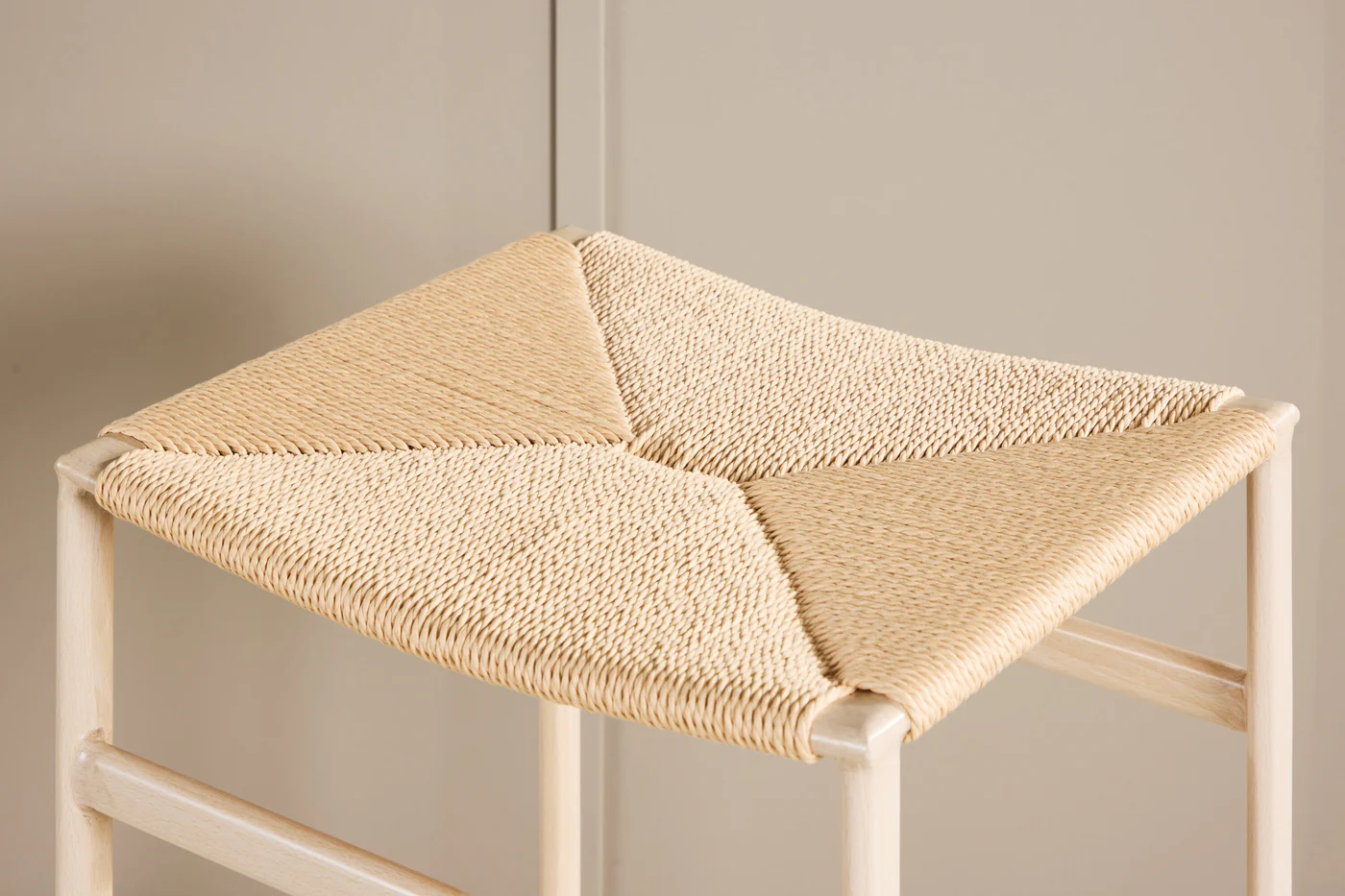 Fjôrd - Barstoel Beige Touw - Polly - Set van 2 - Image 5