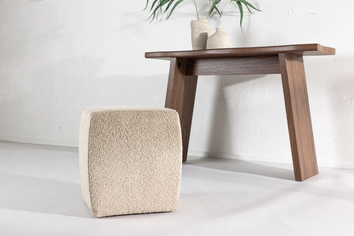 Fjôrd - Poef Beige Stof - 40x40x45cm - Neapel - Image 8