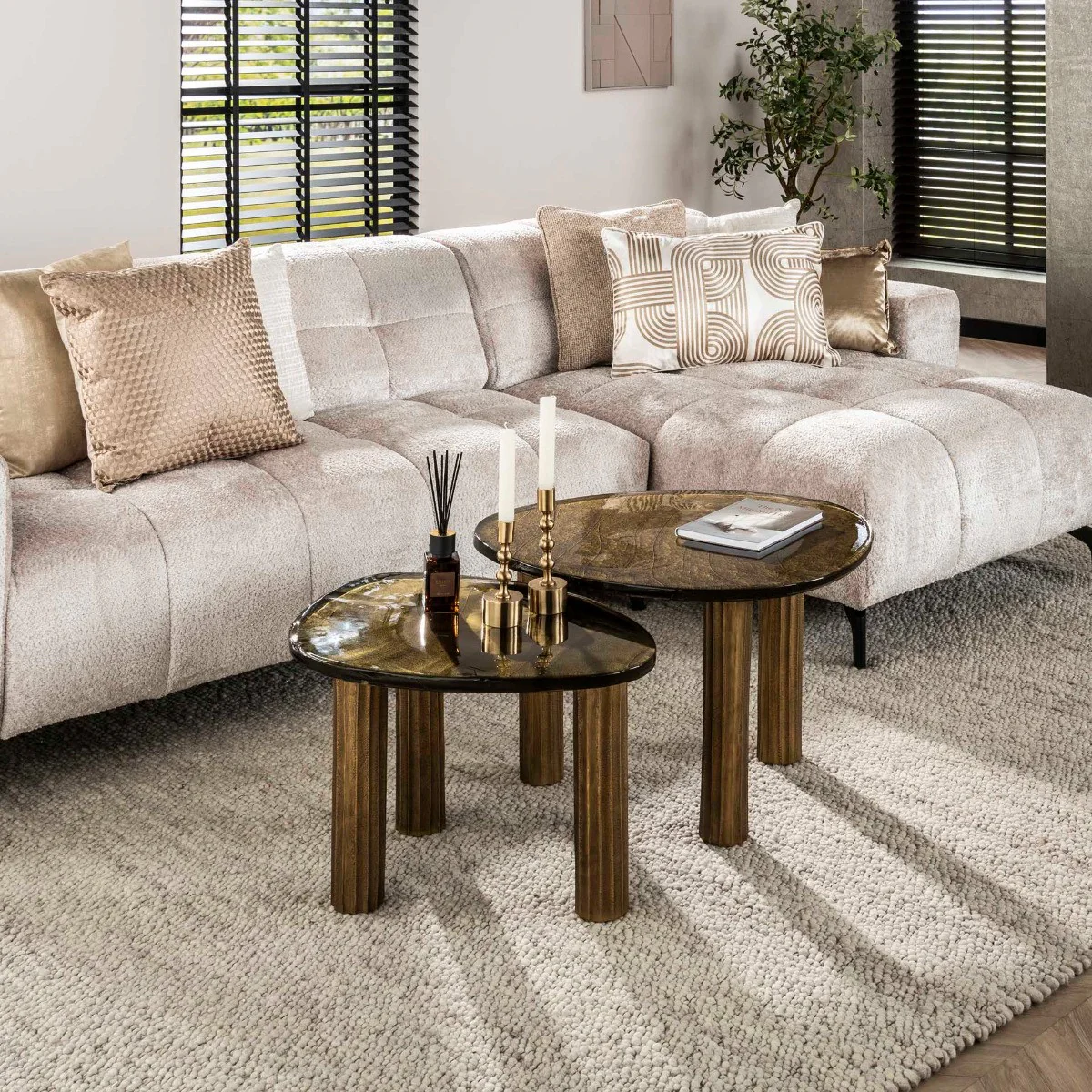 Fraaai - Benny salontafel - goud antiek finish - Image 4