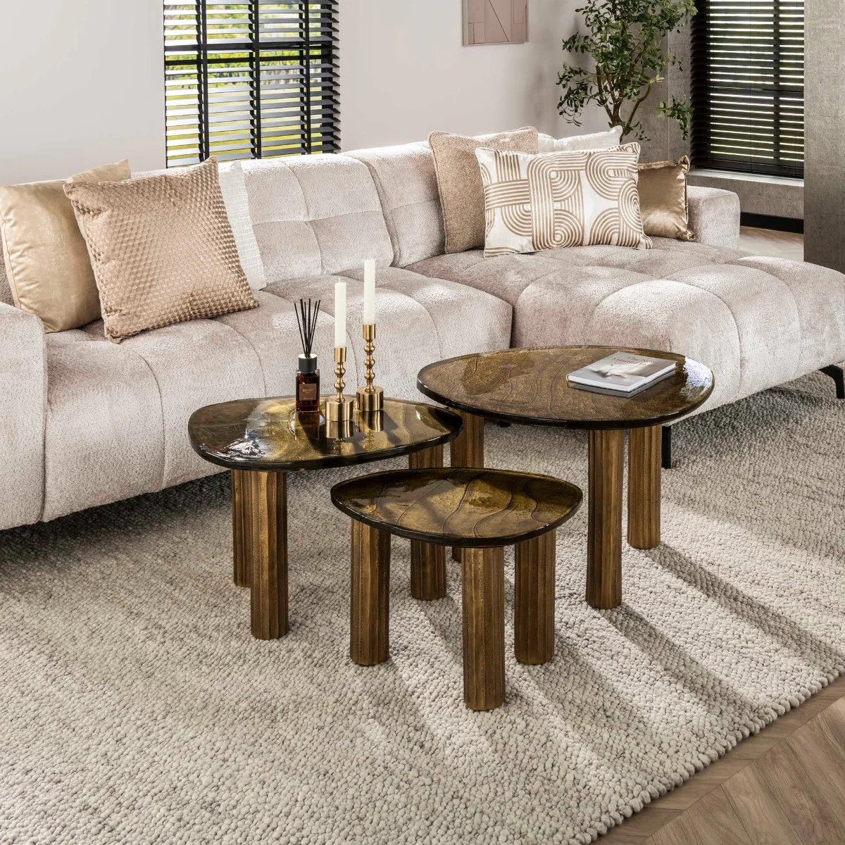 Fraaai - Benny salontafel - goud antiek finish - Image 6
