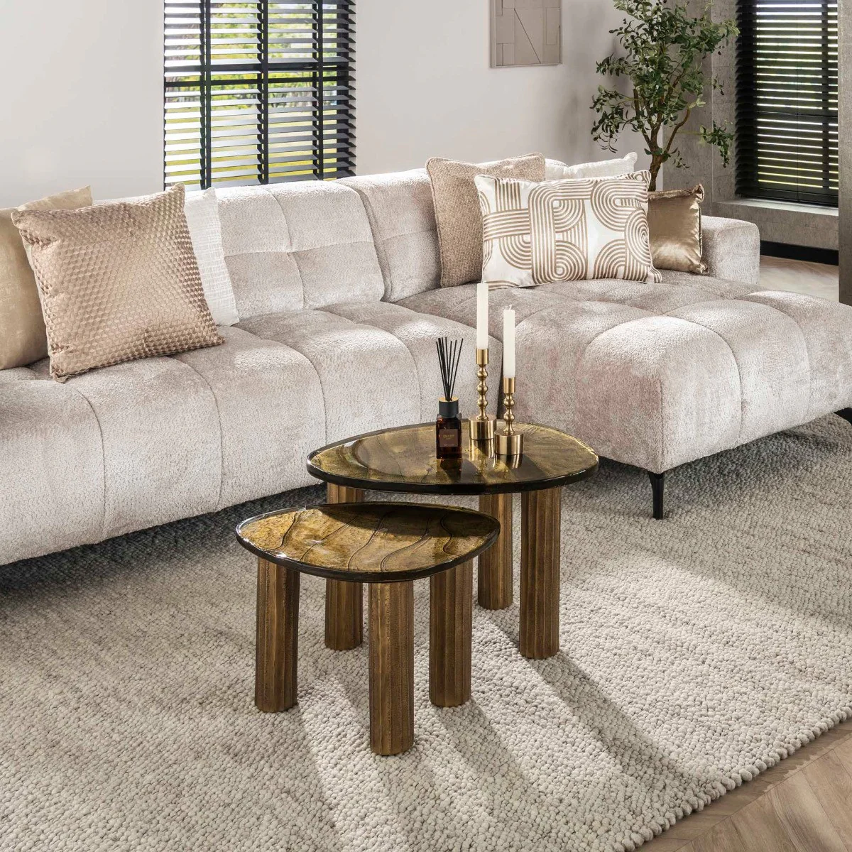 Fraaai - Benny salontafel S - goud antiek finish - Image 5