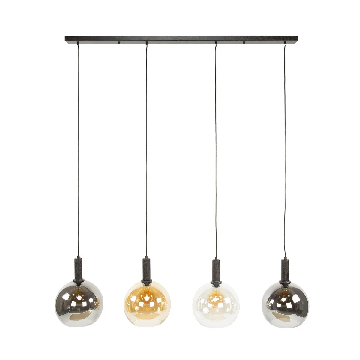 Fraaai - Bruno hanglamp tricolore 4-lichts - artic zwart - Image 6