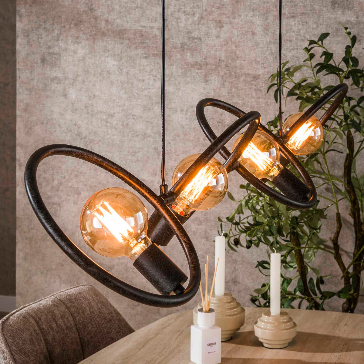 Fraaai - Hunter hanglamp 4-lichts - zwart - Image 4