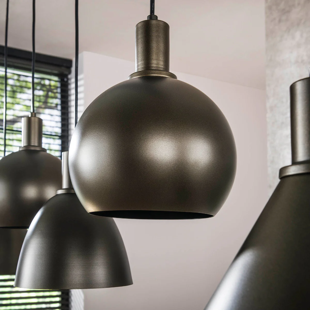 Fraaai - Metica hanglamp mix 5-lichts - bruin - Image 3