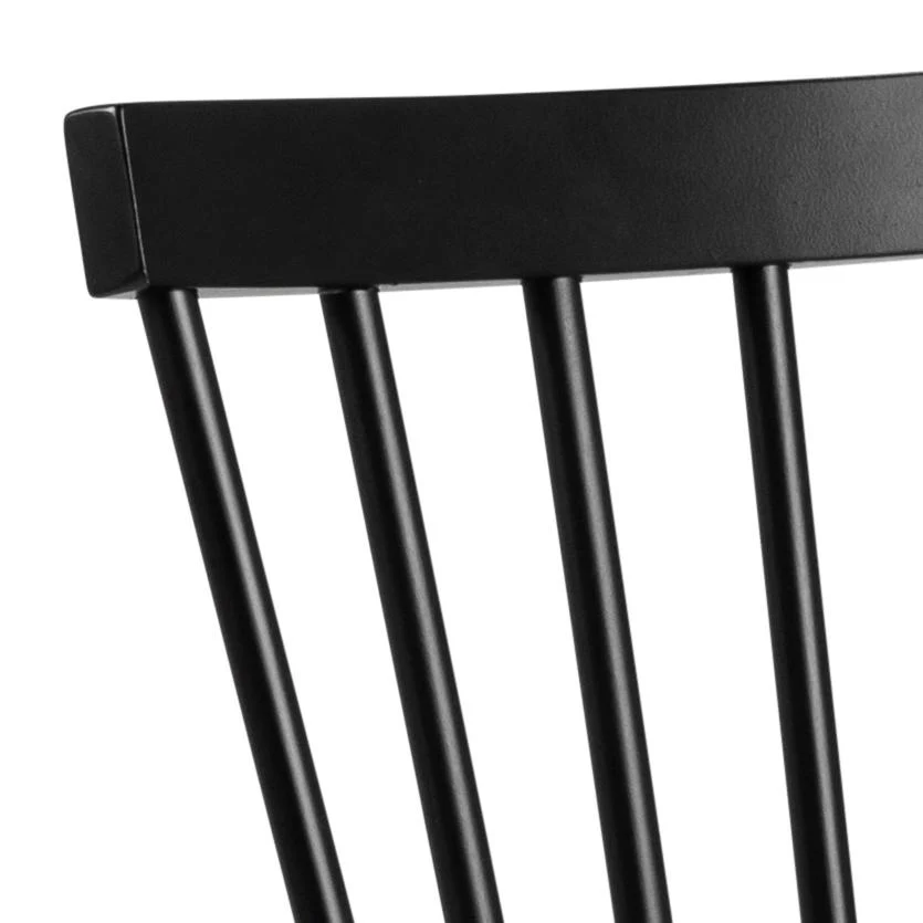 Giga Living - Eetkamerstoel - Zwart - Zithoogte 44,5cm - Urvik - Set van 2 - Image 5