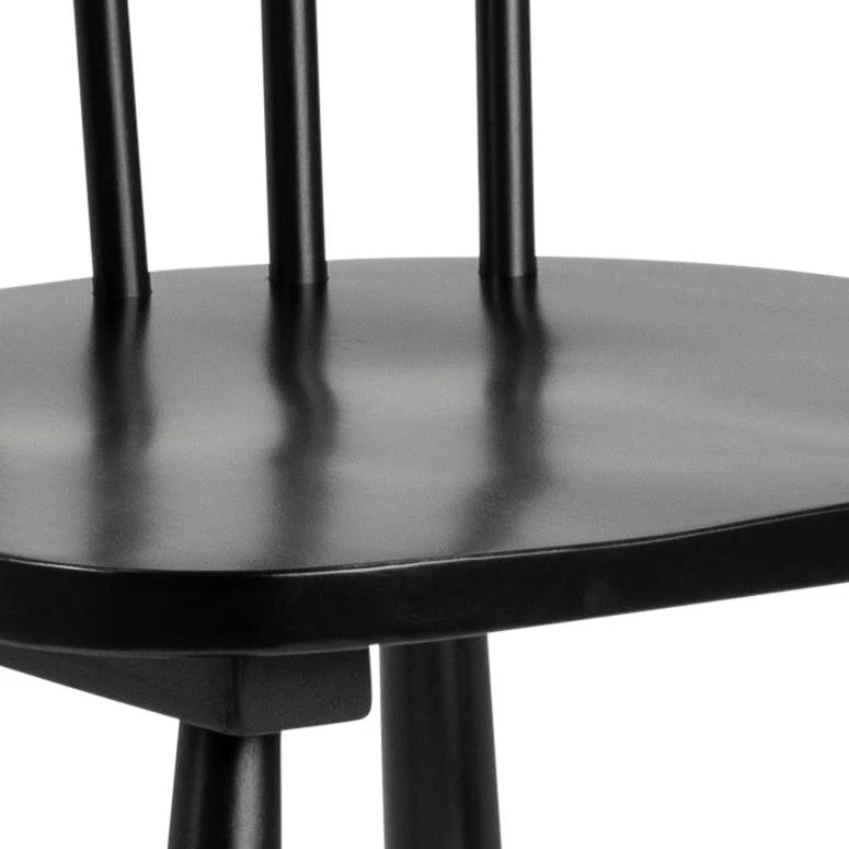 Giga Living - Eetkamerstoel - Zwart - Zithoogte 44,5cm - Urvik - Set van 2 - Image 8