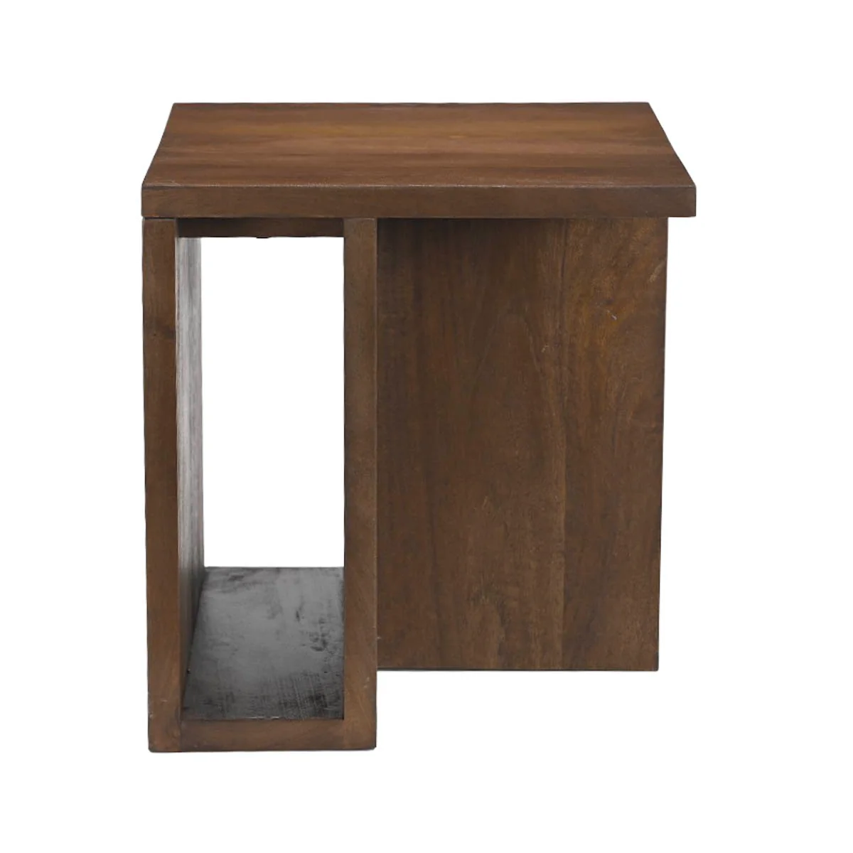 Giga Meubel - Bijzettafel Vierkant Donkerbruin Hout - 42cm - Onni - Image 3