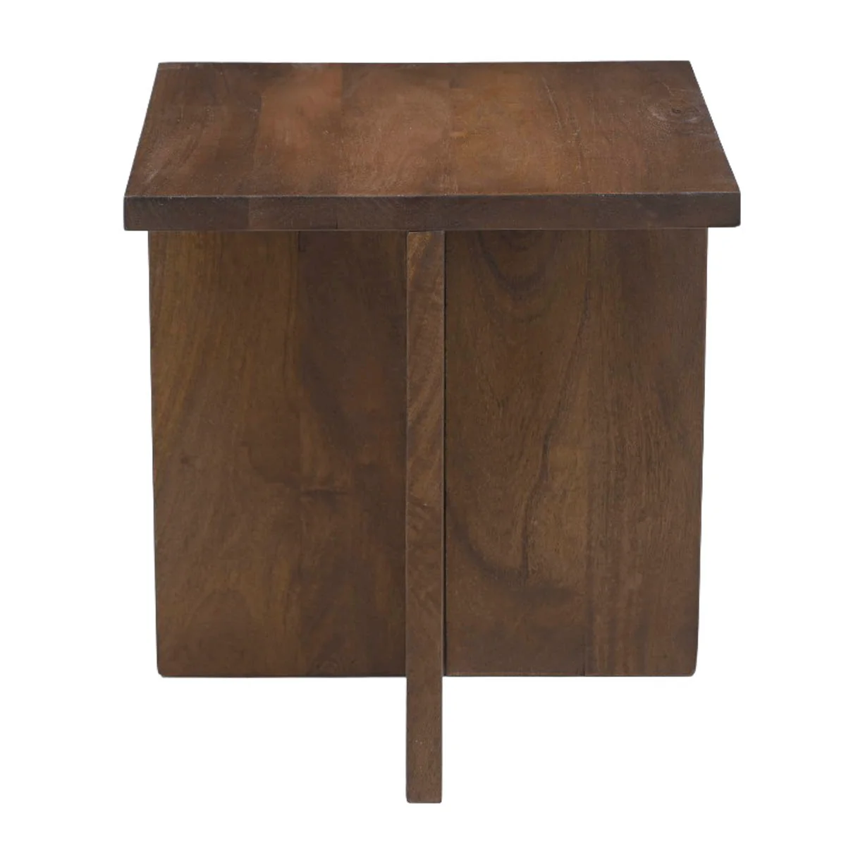 Giga Meubel - Bijzettafel Vierkant Donkerbruin Hout - 42cm - Onni - Image 4
