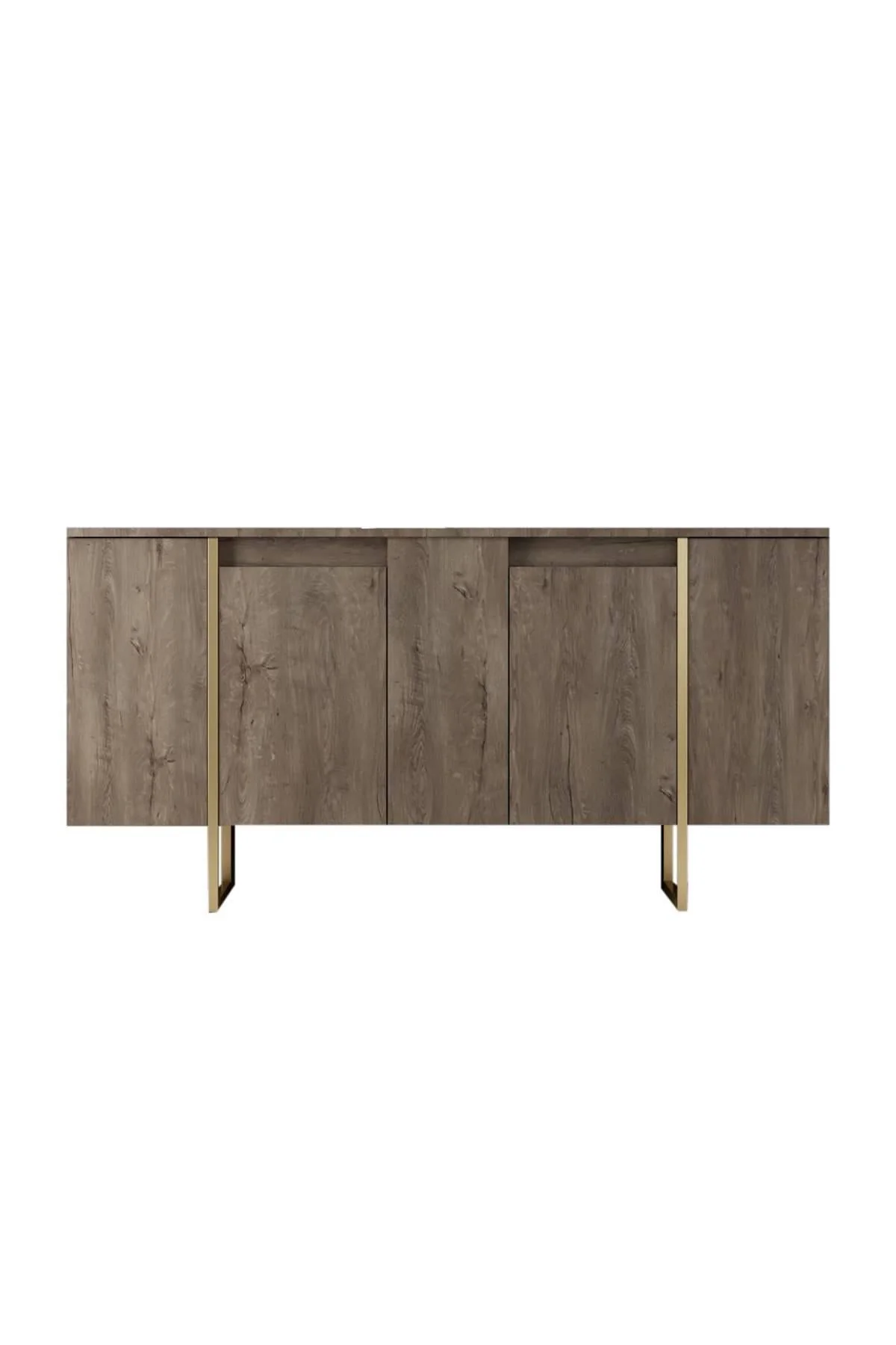 Giga Meubel - Dressoir Walnoot|Goud - 160x35x80cm - Luxe - Image 5