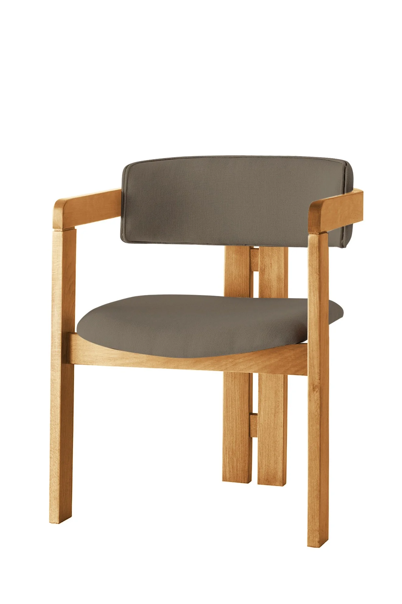Giga Meubel - Eetkamerstoel Naturel - Bruin|Linnen - Cozy - Image 2