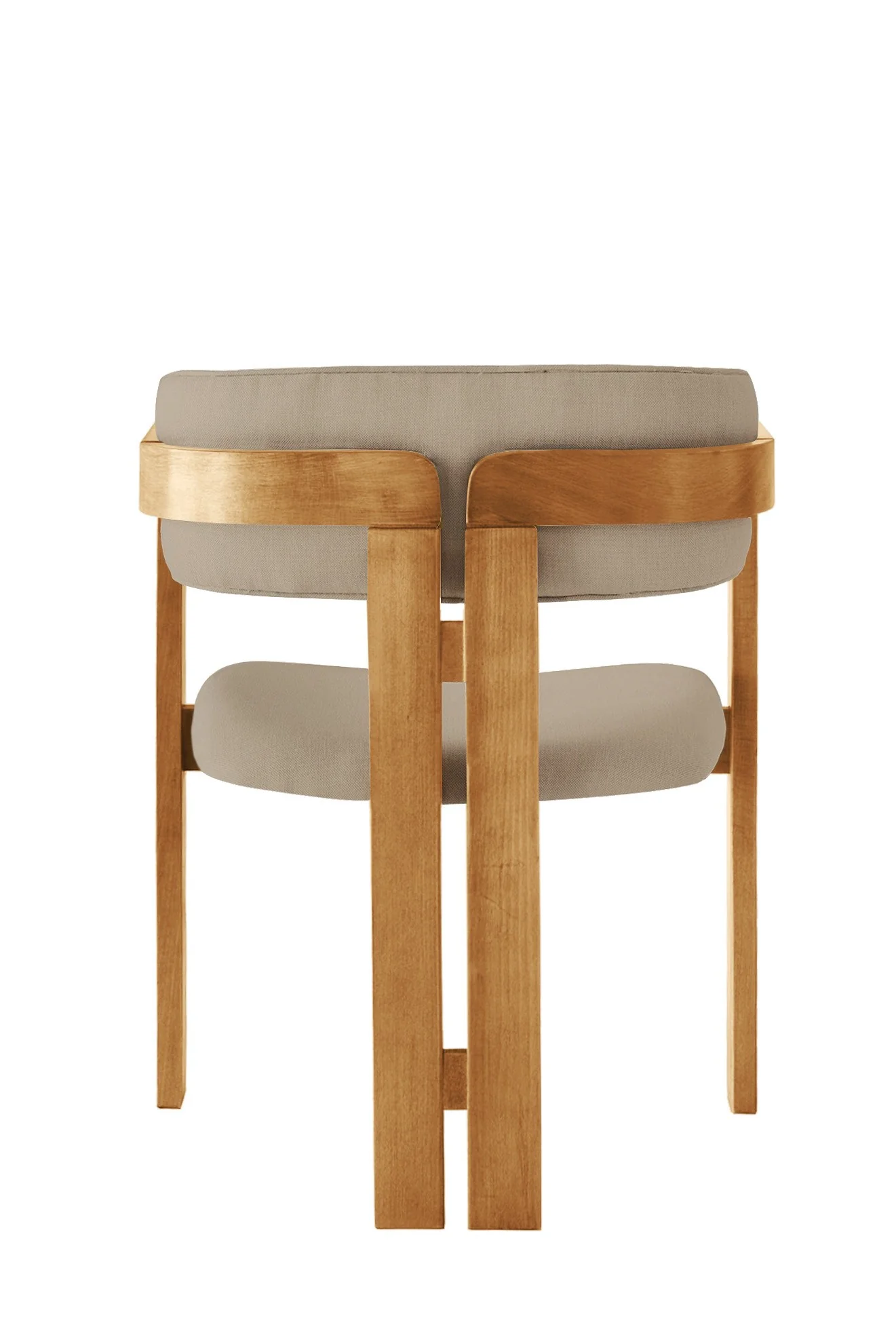 Giga Meubel - Eetkamerstoel Naturel - Taupe|Linnen - Cozy - Image 4