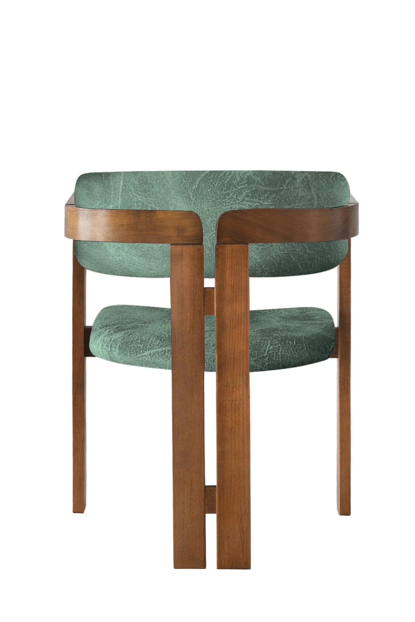 Giga Meubel - Eetkamerstoel Walnoot - Groen|Stof - Cozy - Image 4