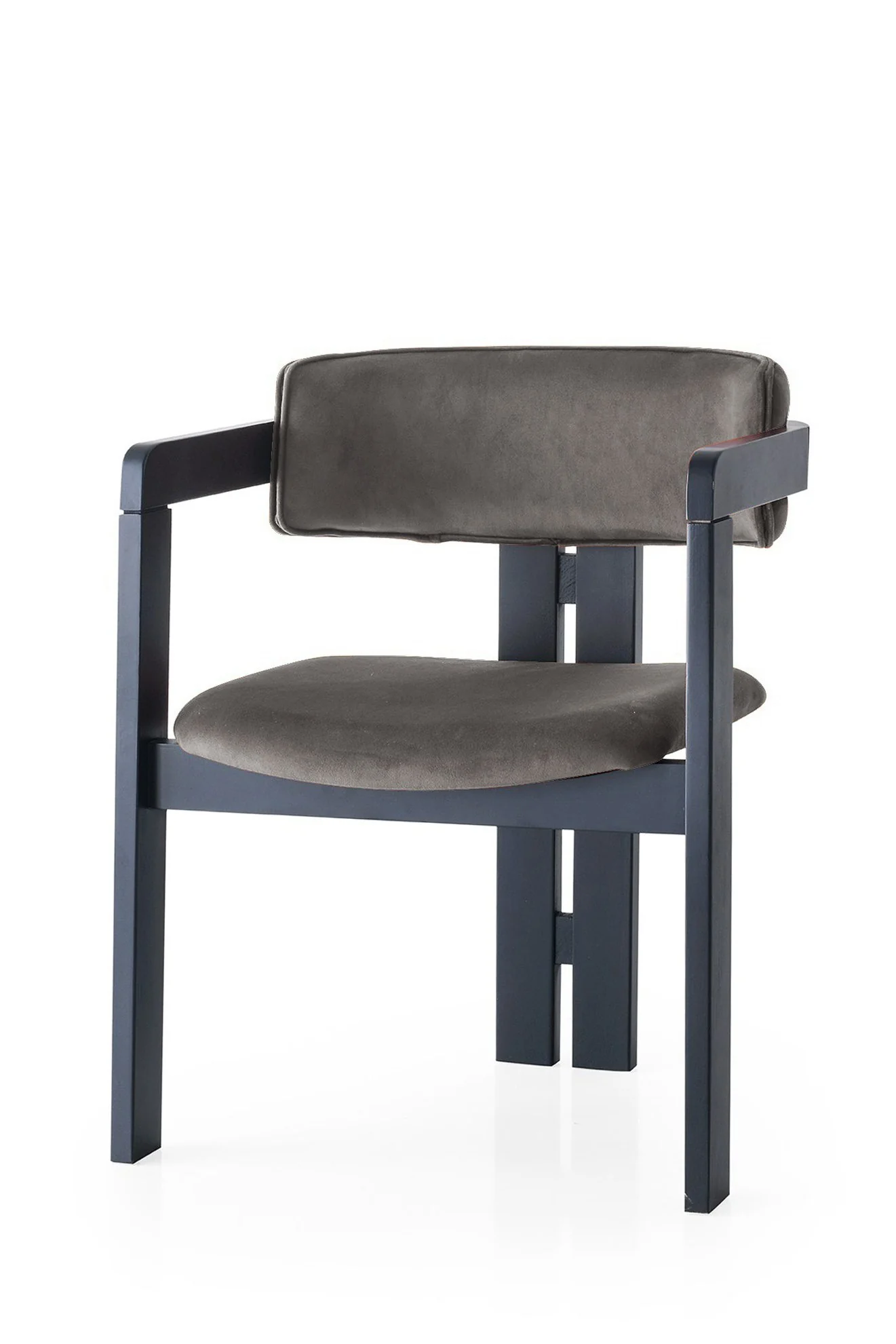 Giga Meubel - Eetkamerstoel Zwart - Antraciet|Velvet - Cozy - Image 2
