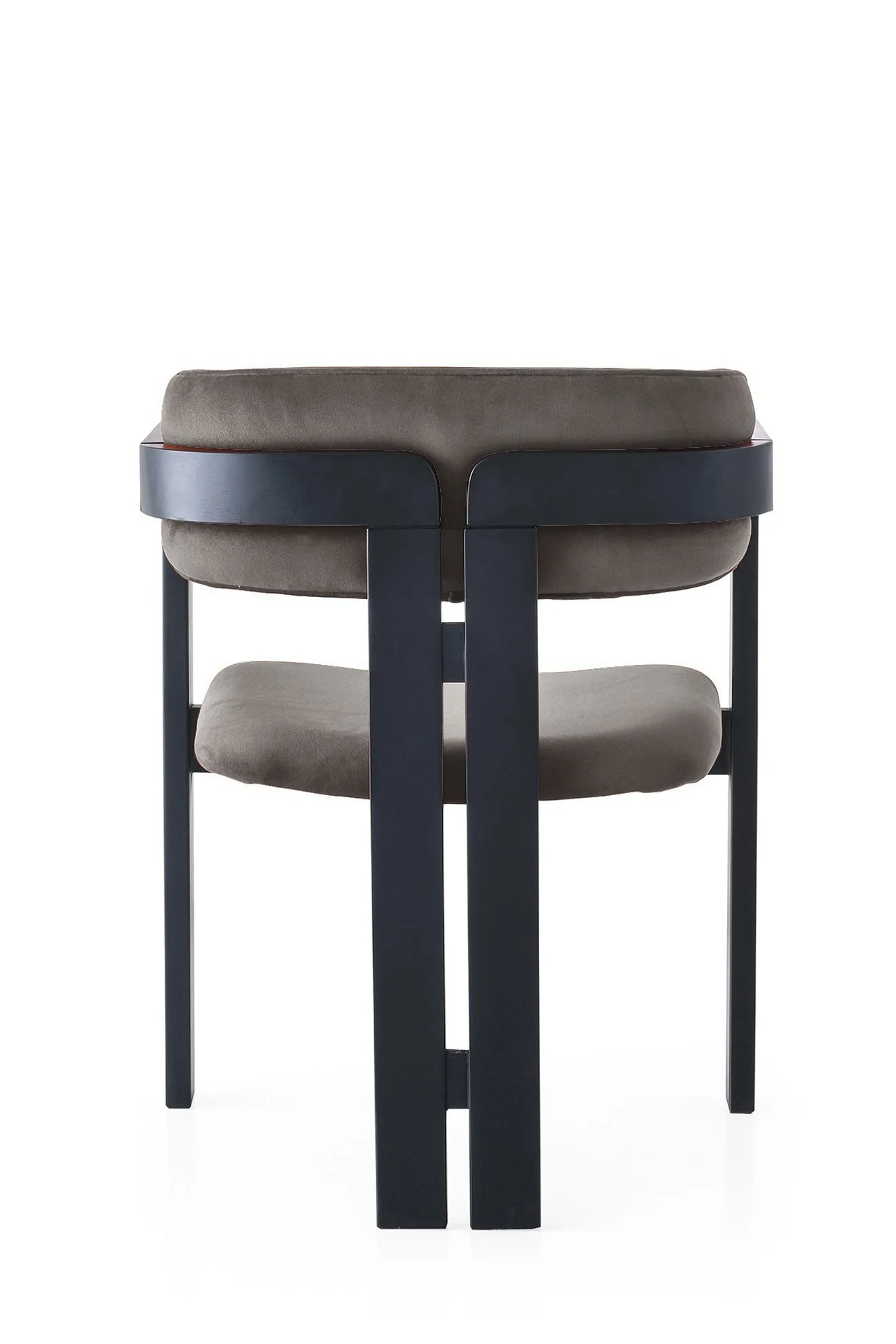 Giga Meubel - Eetkamerstoel Zwart - Antraciet|Velvet - Cozy - Image 4