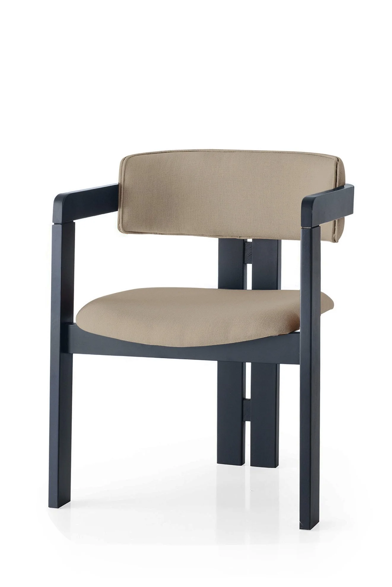 Giga Meubel - Eetkamerstoel Zwart - Taupe|Linnen - Cozy - Image 2