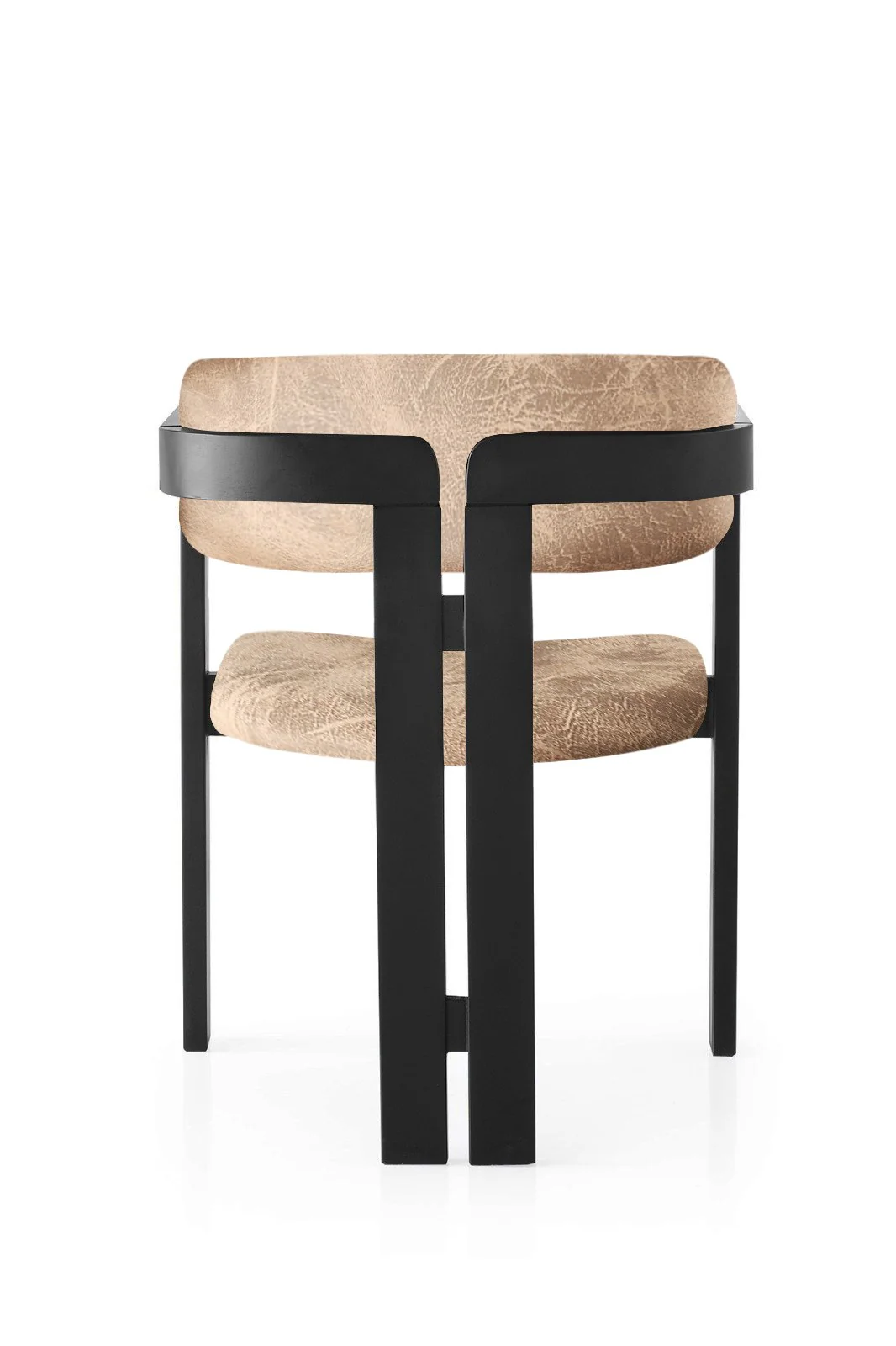 Giga Meubel - Eetkamerstoel Zwart - Taupe|Stof - Cozy - Image 4