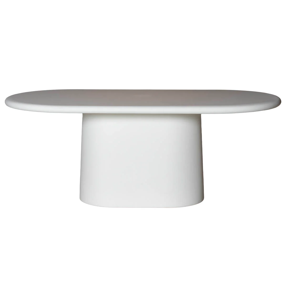 Giga Meubel - Eettafel Ovaal Off-White - 160x100x75cm - Romy