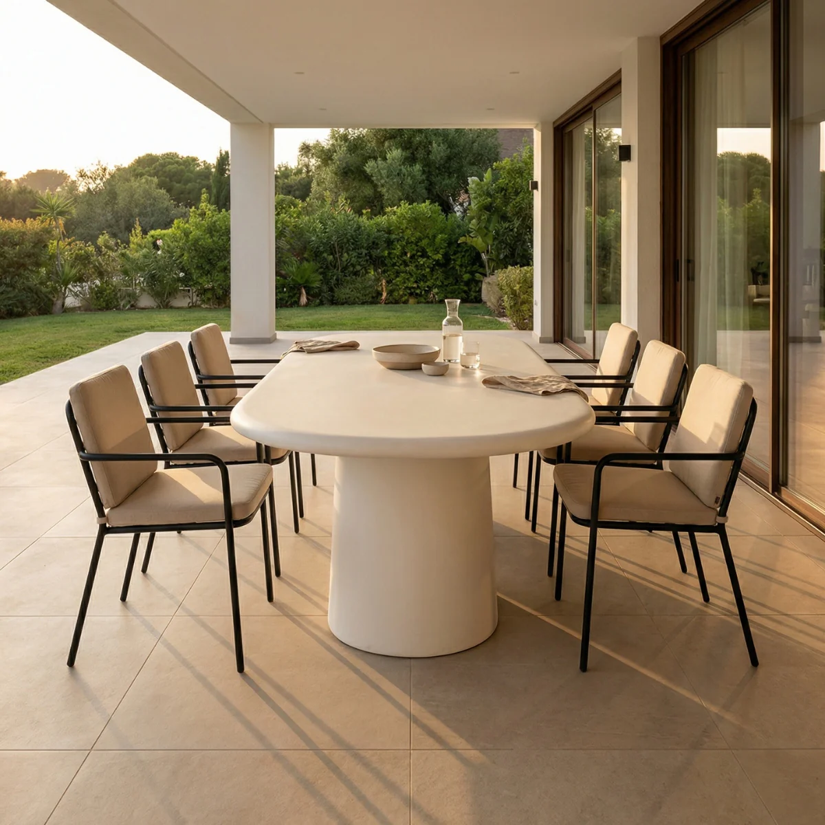 Giga Meubel - Eettafel Ovaal Off-White - 160x100x75cm - Romy - Image 8
