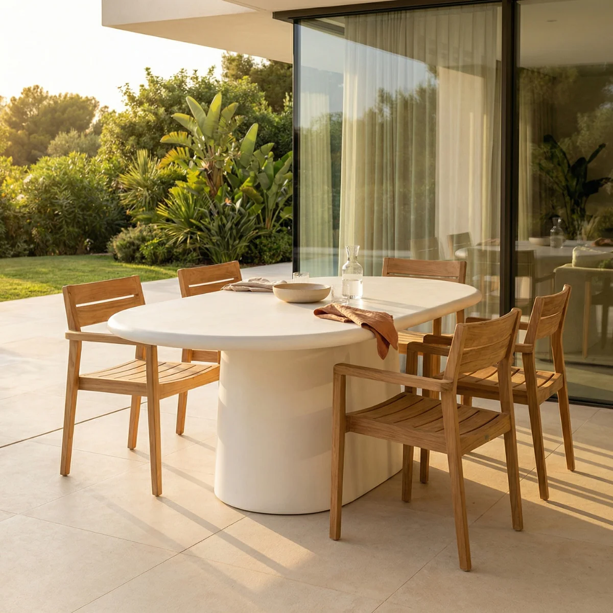 Giga Meubel - Eettafel Ovaal Off-White - 240x100x75cm - Romy - Image 2
