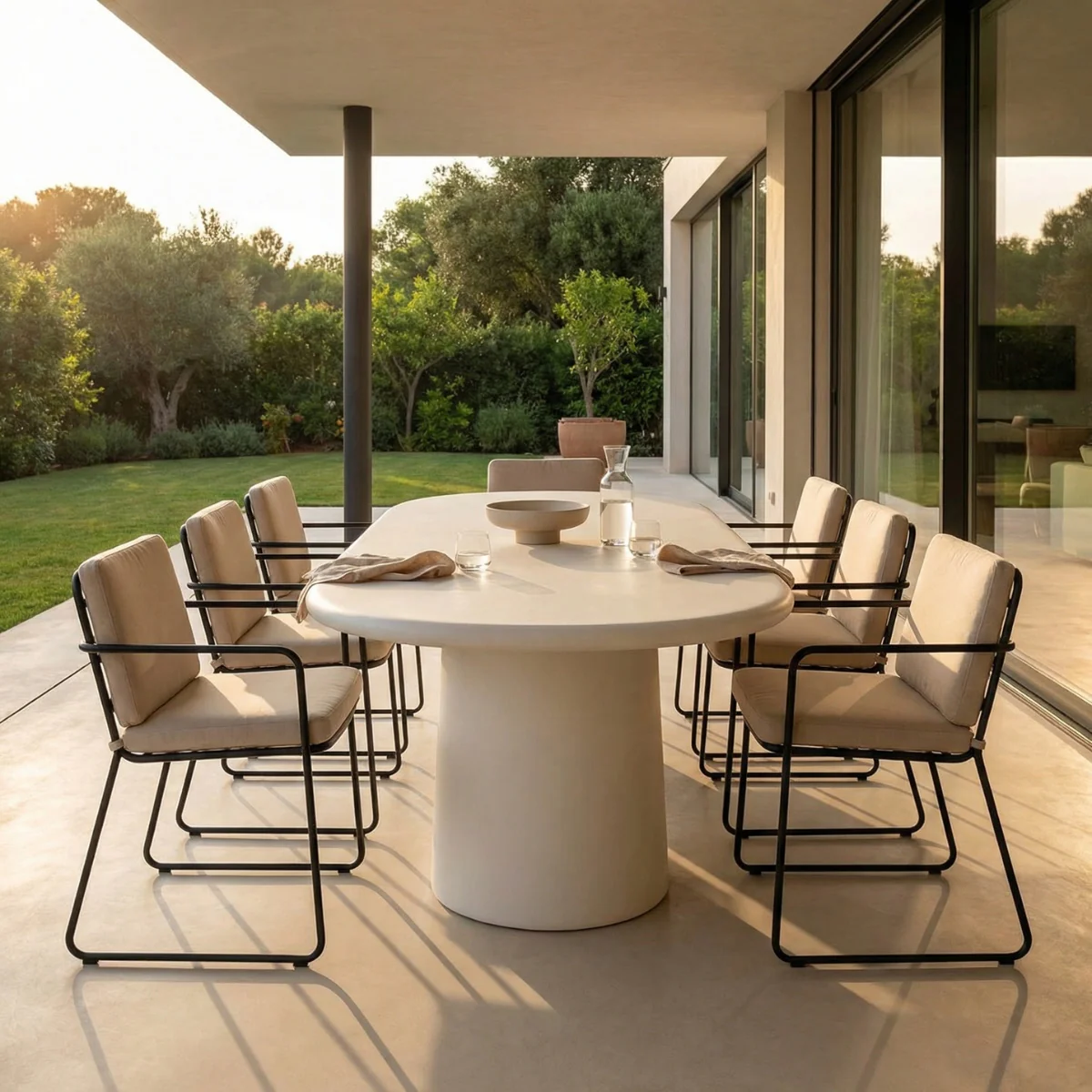 Giga Meubel - Eettafel Ovaal Off-White - 240x100x75cm - Romy - Image 7