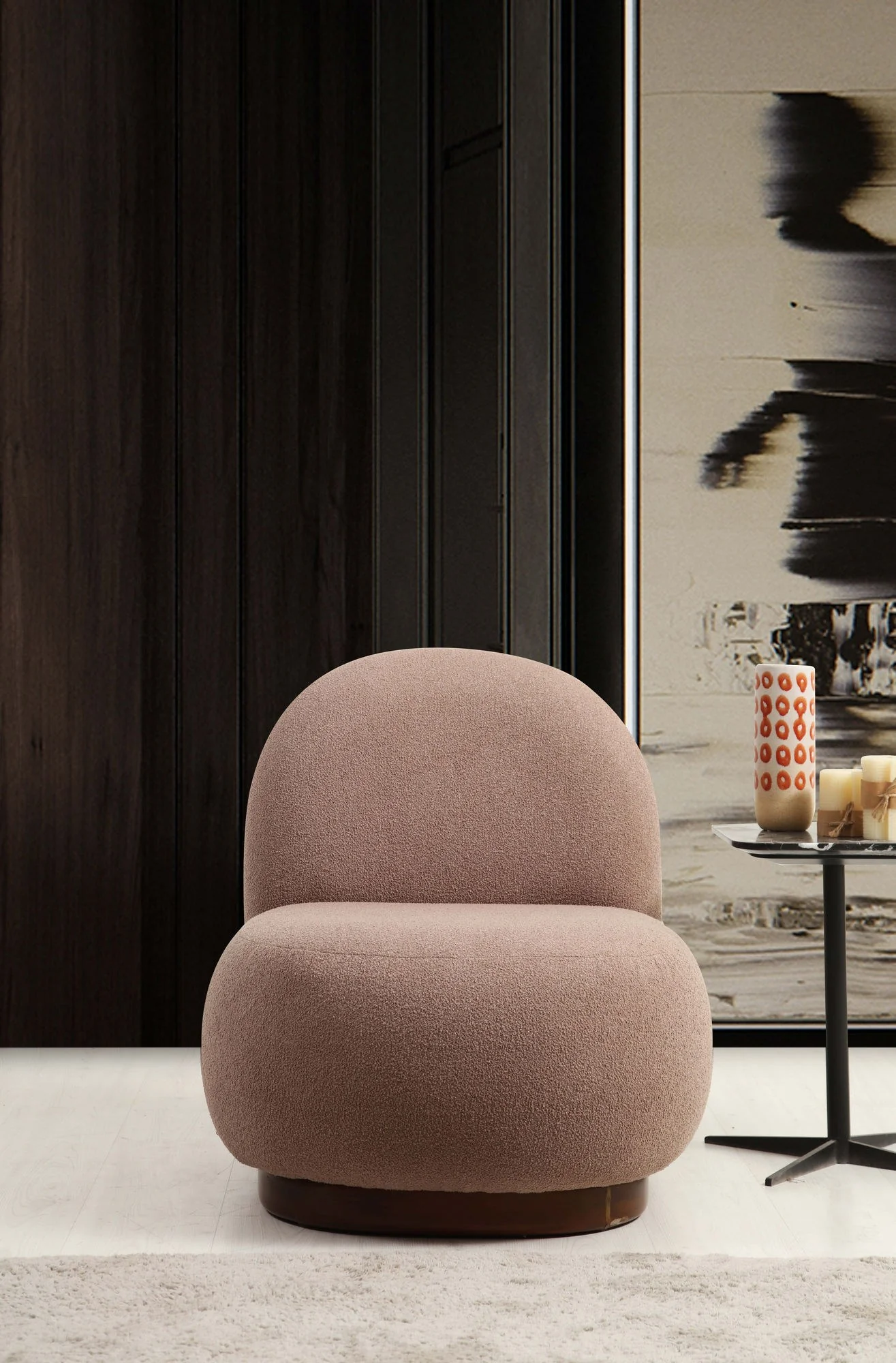 Giga Meubel - Fauteuil Stof Lichtbruin - 74x85x75cm - Tina - Image 10