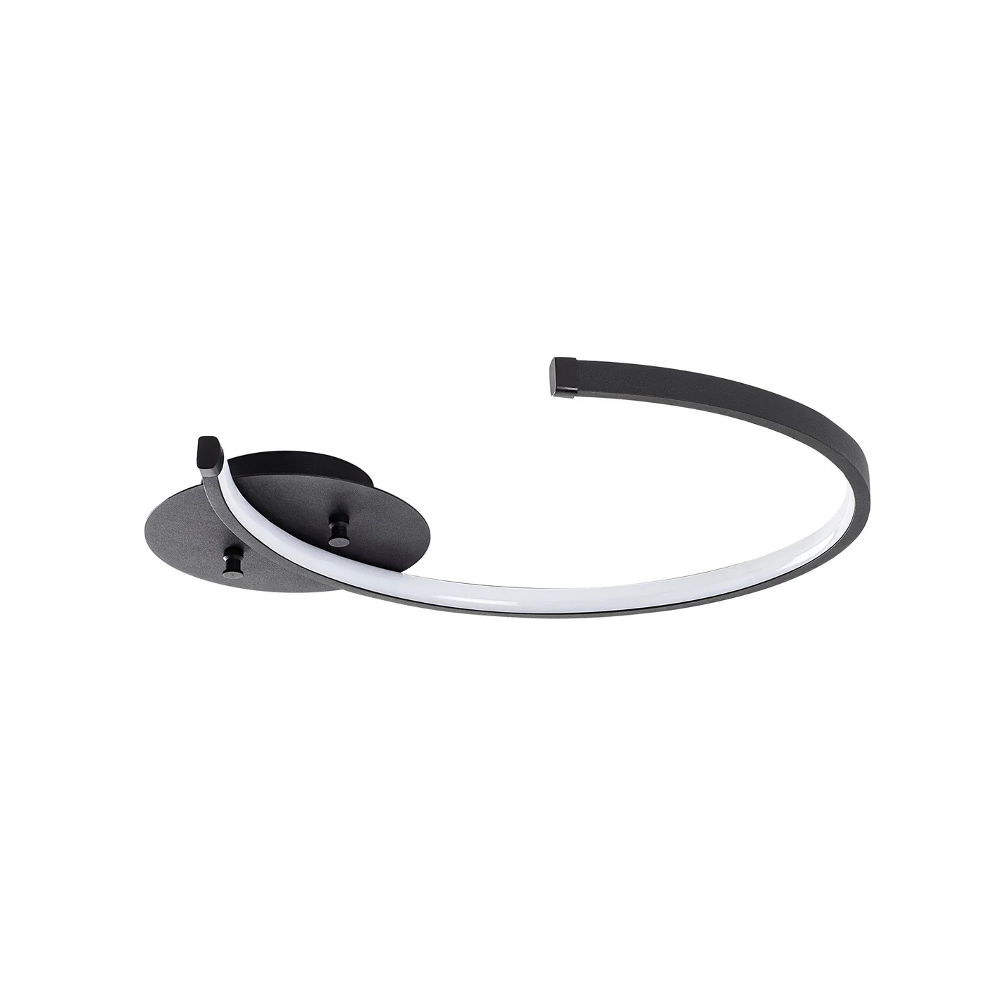 Giga Meubel - Plafondlamp Zwart Metaal - 46x33x6cm - Moon - Image 6
