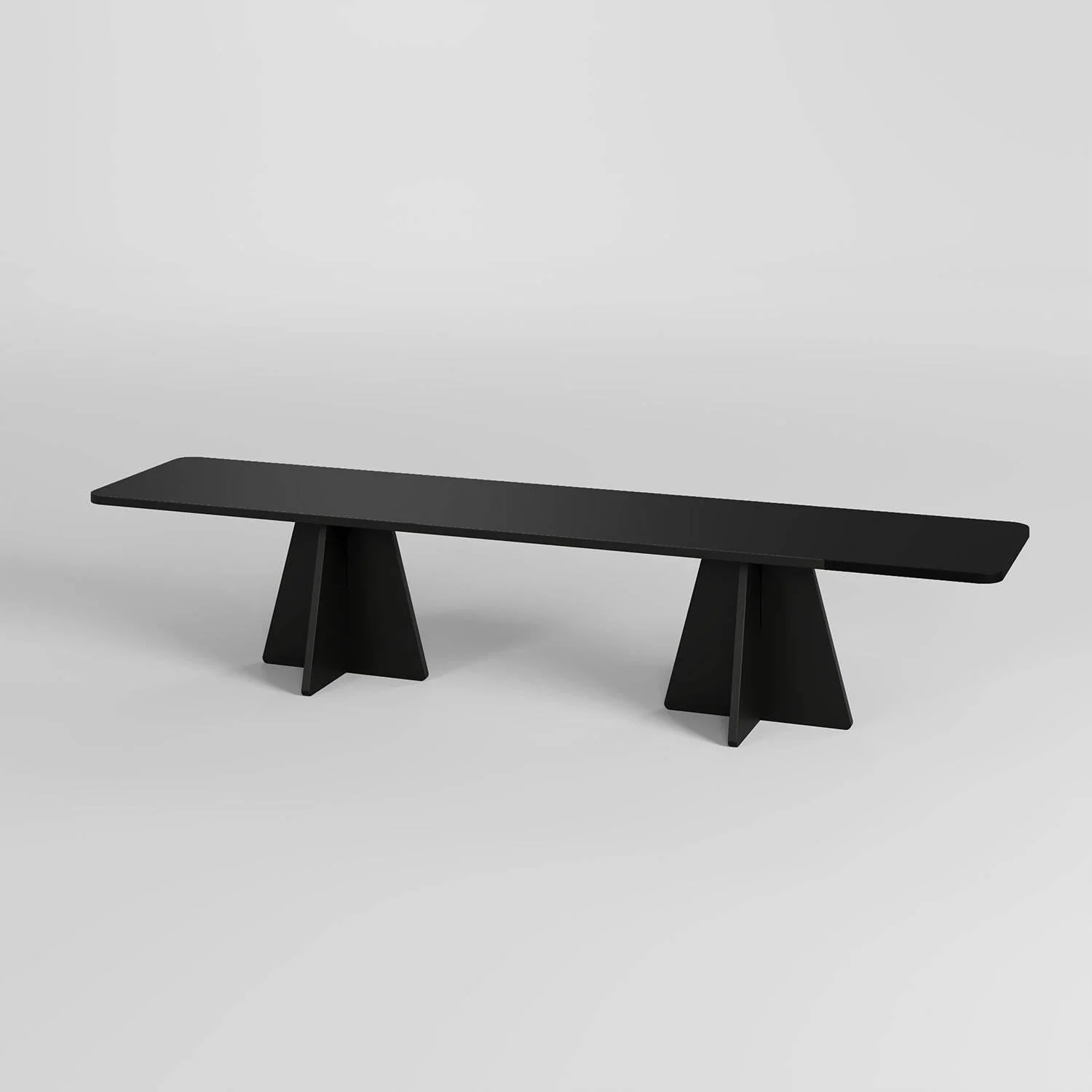 Giga Meubel - Tv-meubel Zwart Hout - 180x42x40cm - Mushroom - Image 3