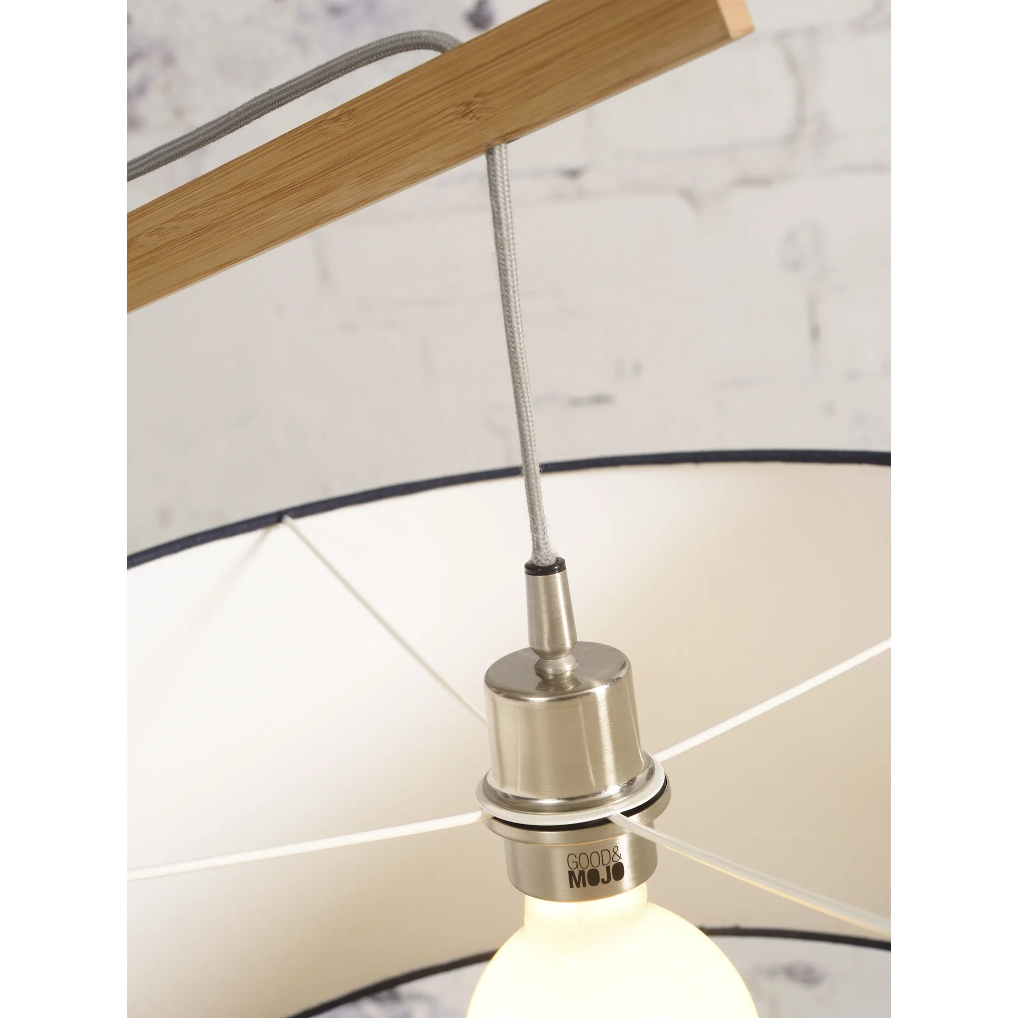 GOOD&MOJO Vloerlamp Montblanc - Bamboe|Blauw - 175x60x207cm - Image 9