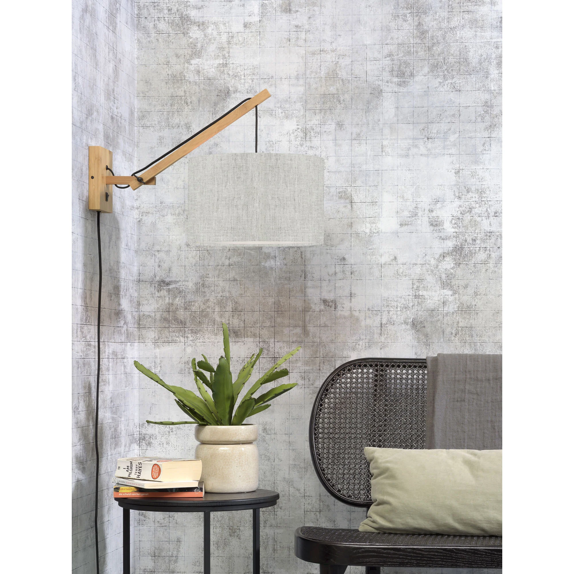GOOD&MOJO Wandlamp Andes - Bamboe|Naturel - 50x32x45cm - Image 3