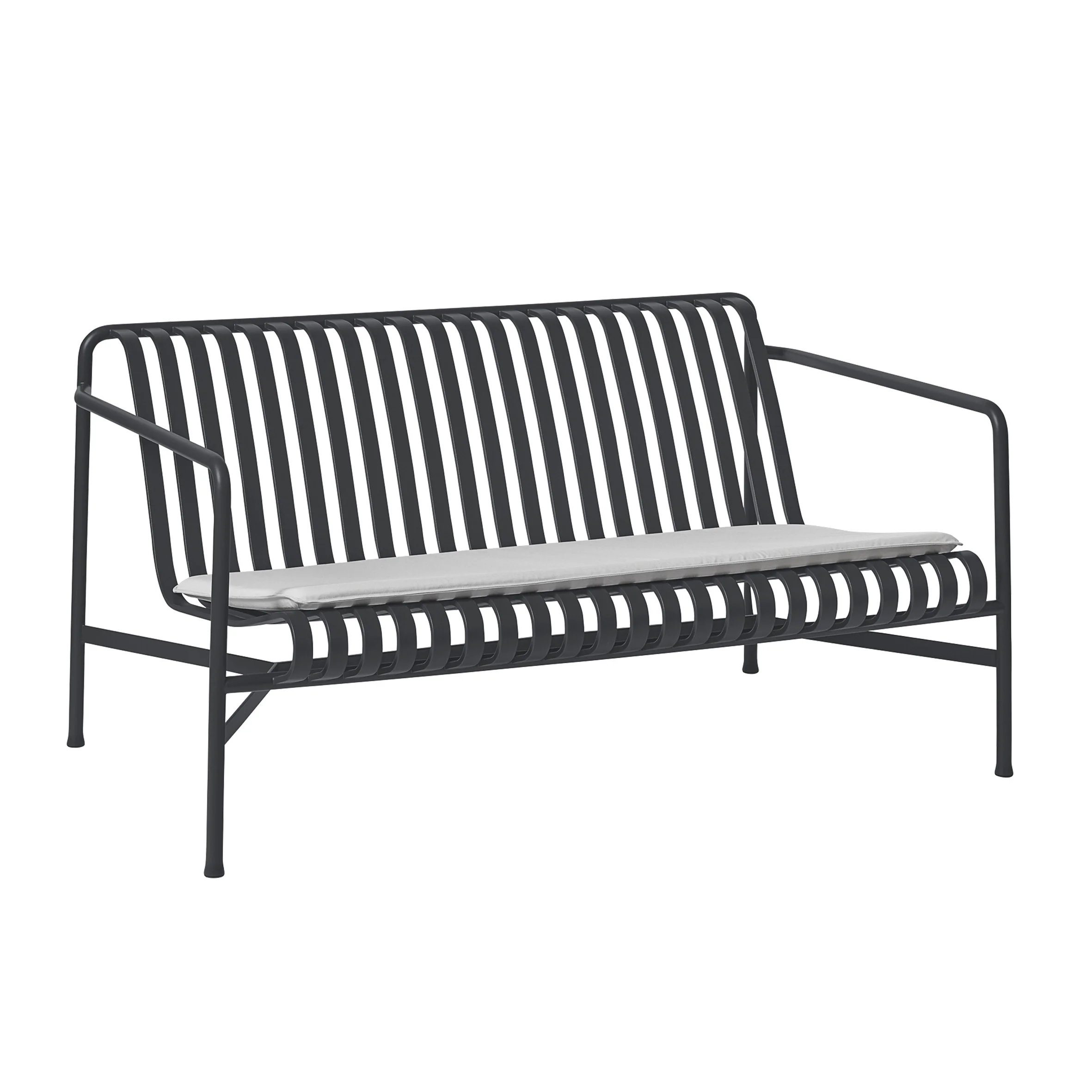 HAY Palissade Seat Kussen voor Lounge 2,5-zitsbank Low - Lichtgrijs