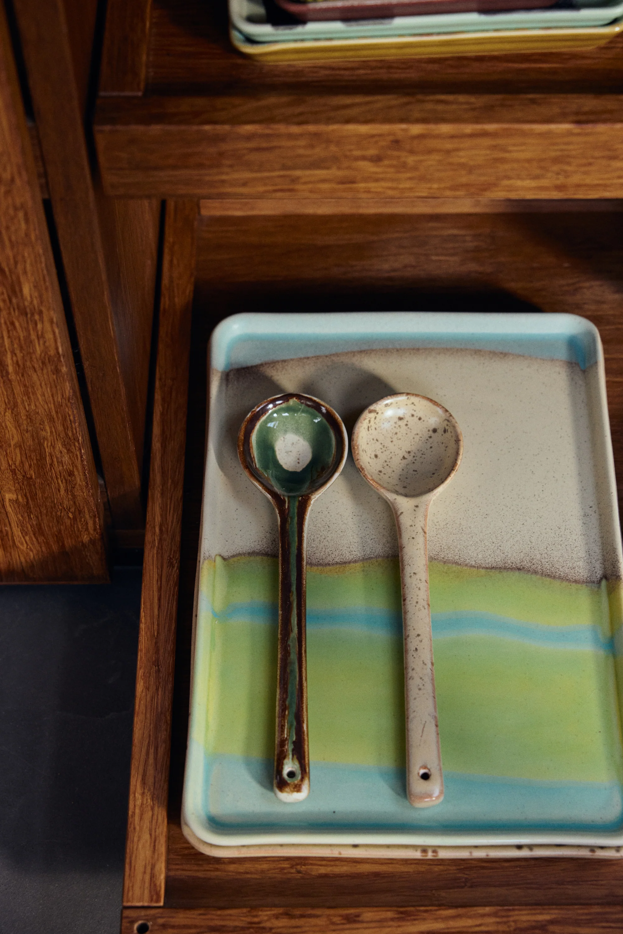 HKliving 70's Ceramics Saladebestek - Set van 2 - Hills - Image 3