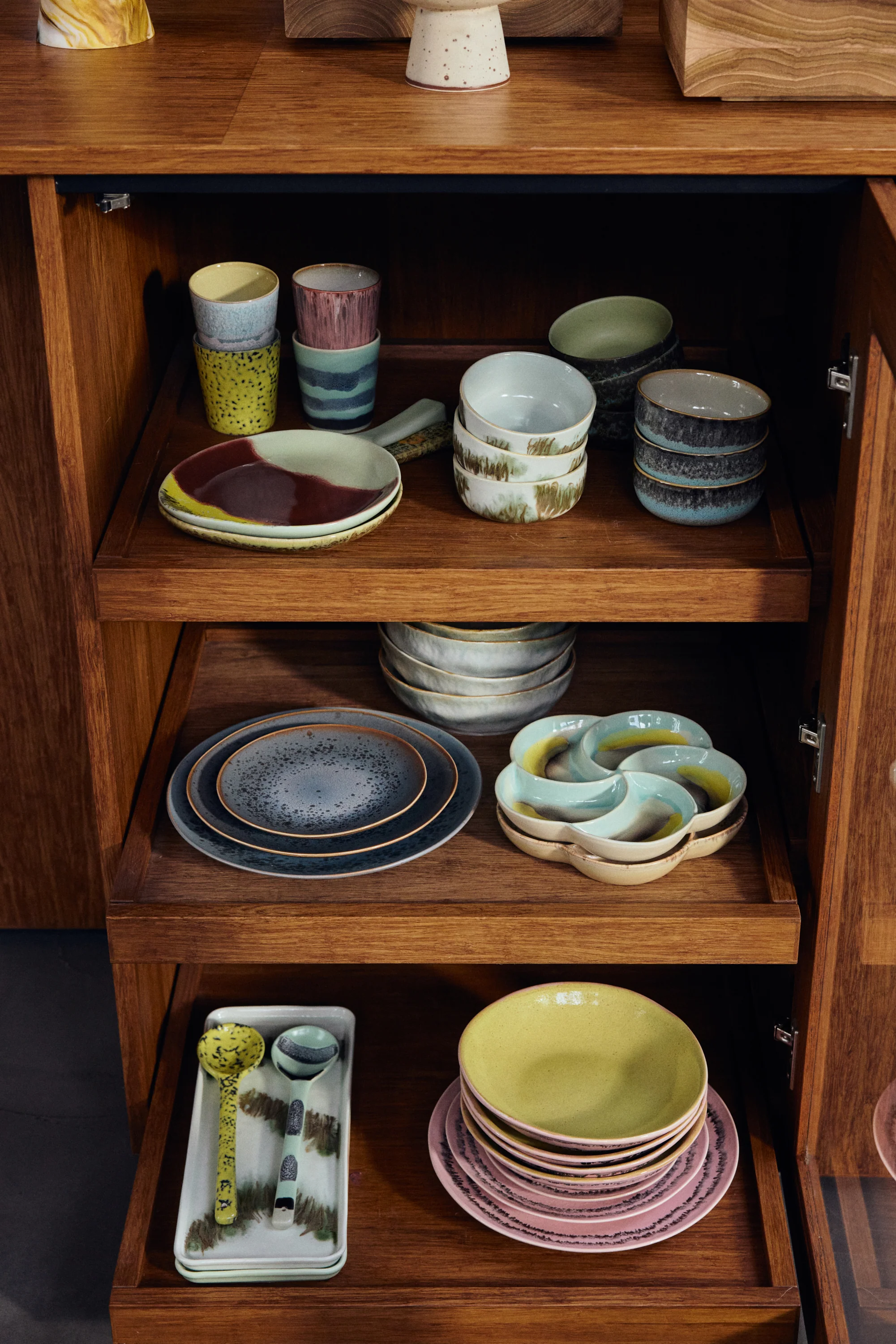 HKliving 70's Ceramics Saladebestek - Set van 2 - Mines - Image 3