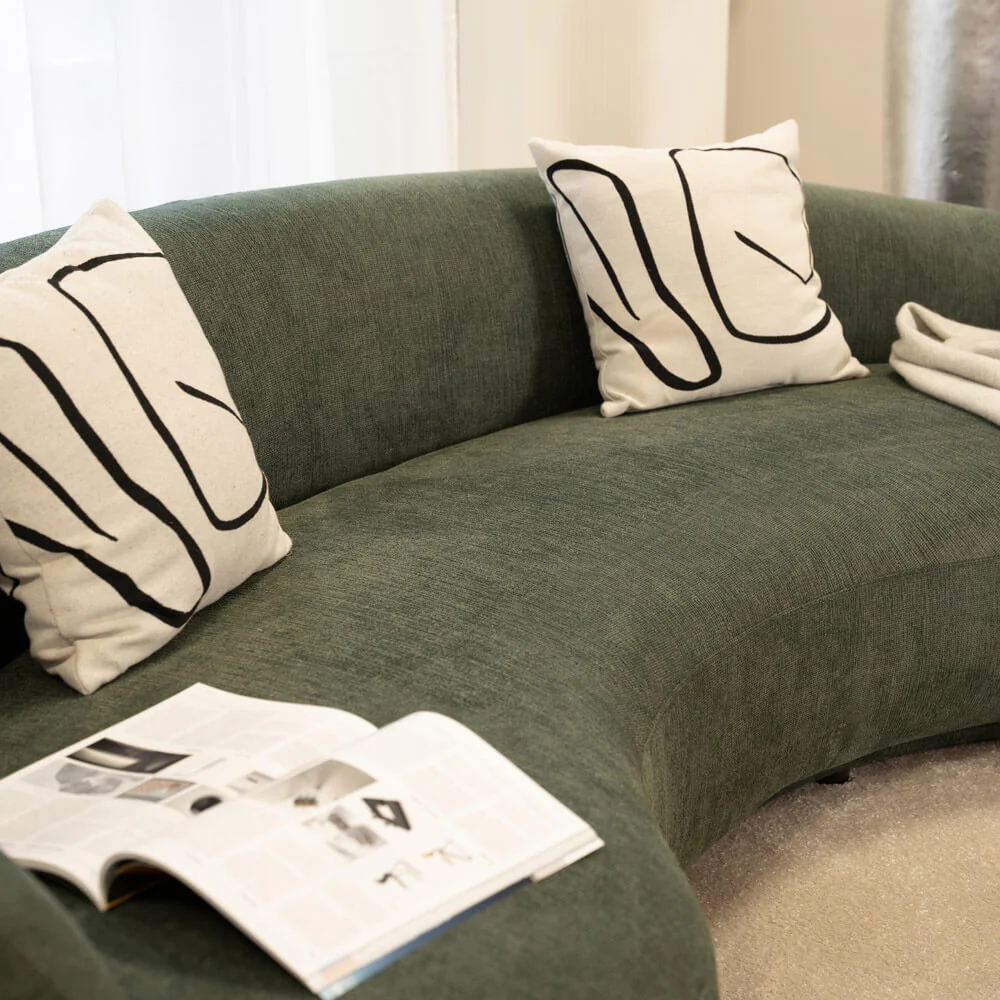 HOME DELUXE Loungeset - webstof - Donkergroen - Image 5