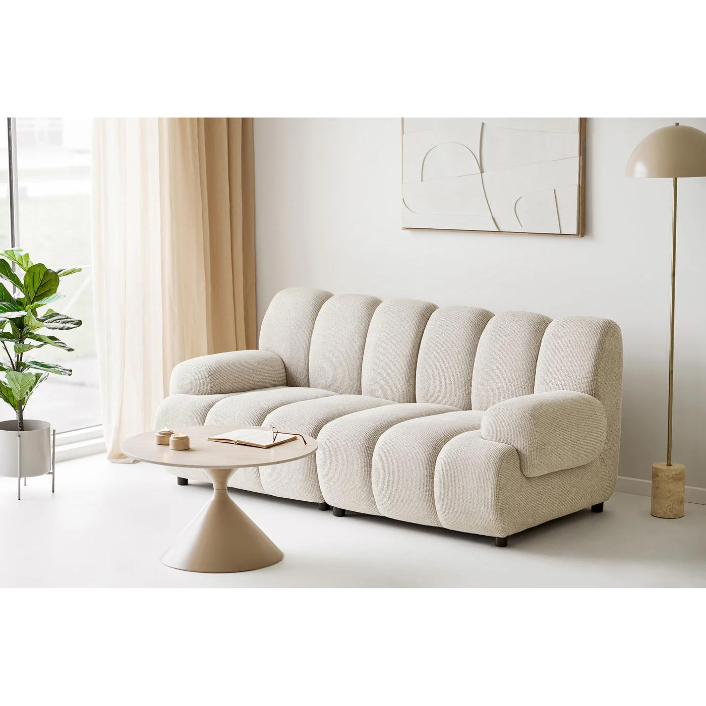 House Nordic - 2,5-Zits Bank Zand - 100x98x82cm - Taza - Image 2